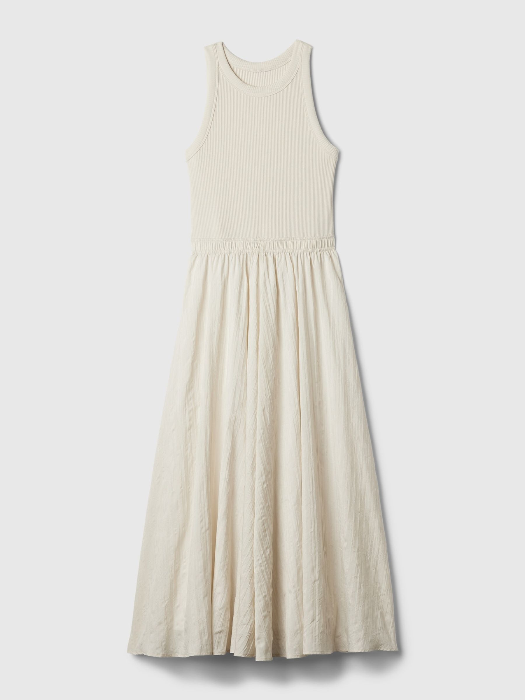 Natural Cotton Sleeveless Midi Dress - Image 6 of 8