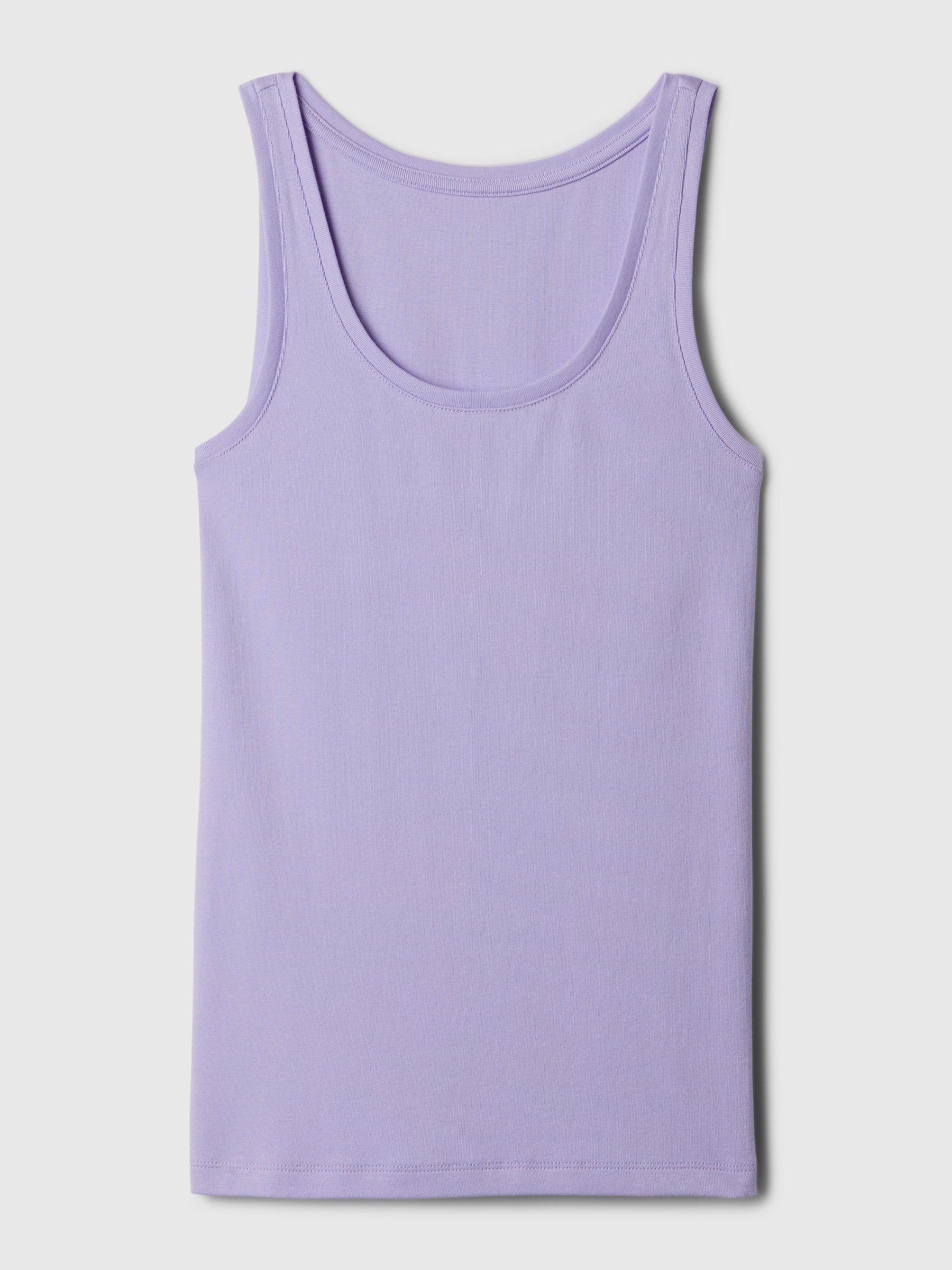 Purple Modern Modal Scoop Neck Vest - Image 5 of 5