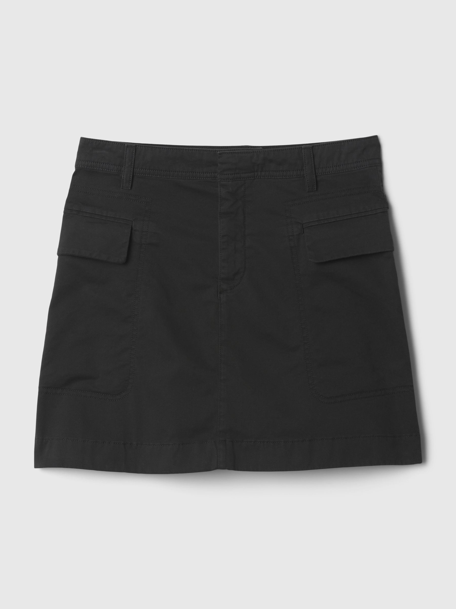 Black Cargo Mini Skirt - Image 4 of 5