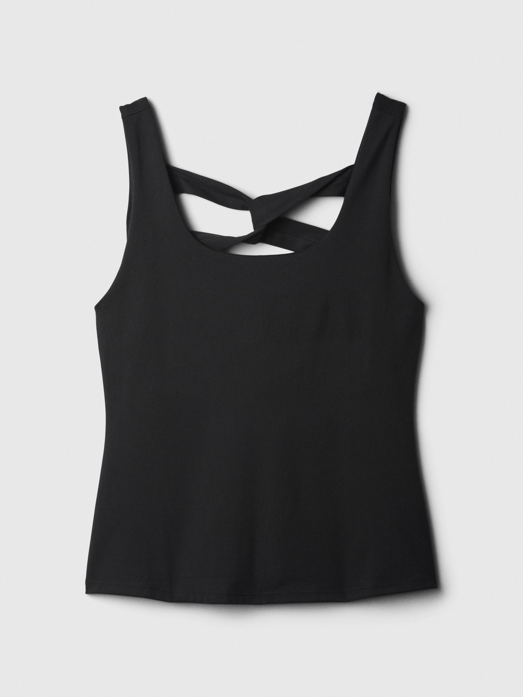 Black Studio Twist Back Support Tank Top - Image 3 of 4