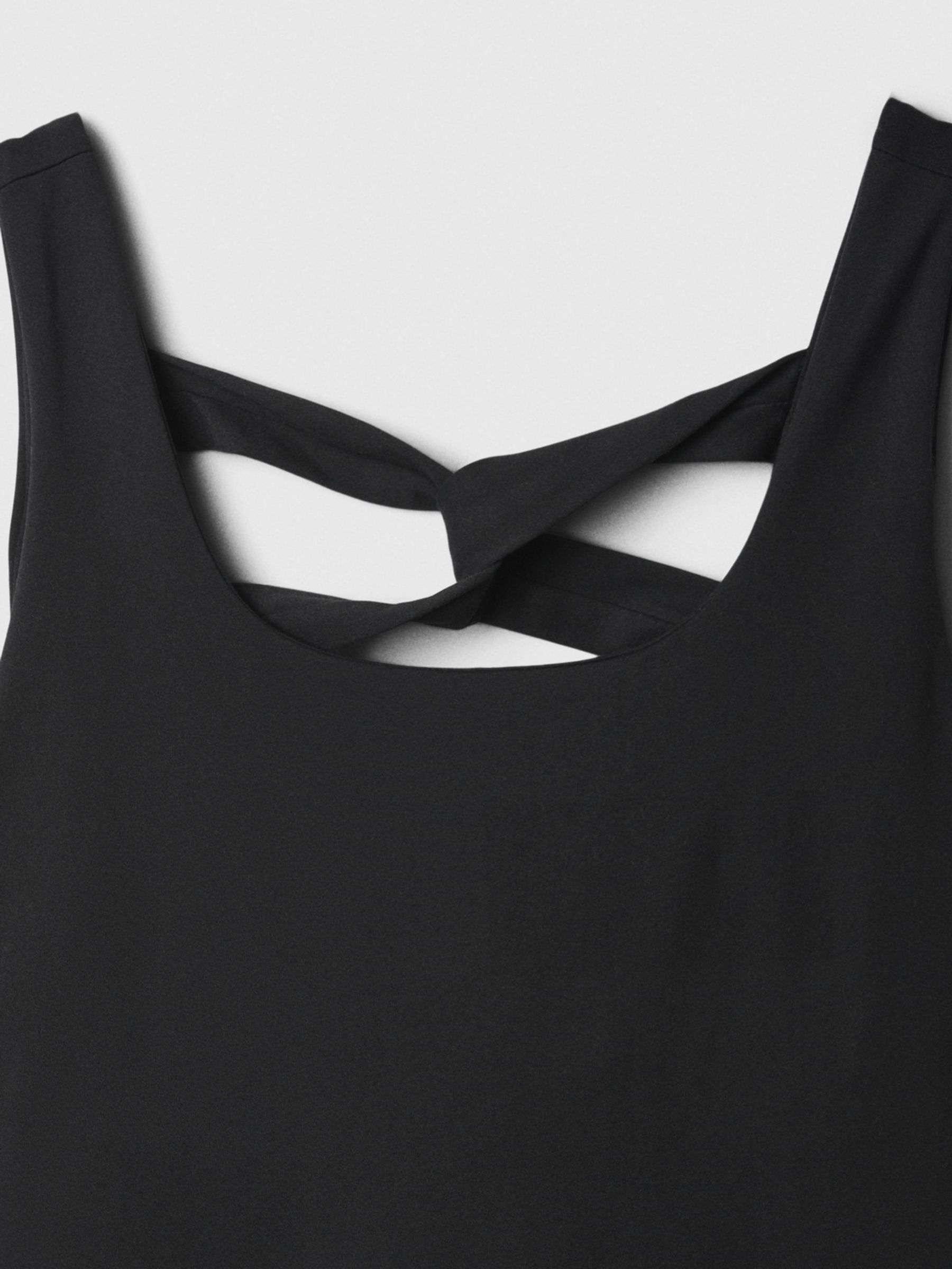 Black Studio Twist Back Support Tank Top - Image 4 of 4