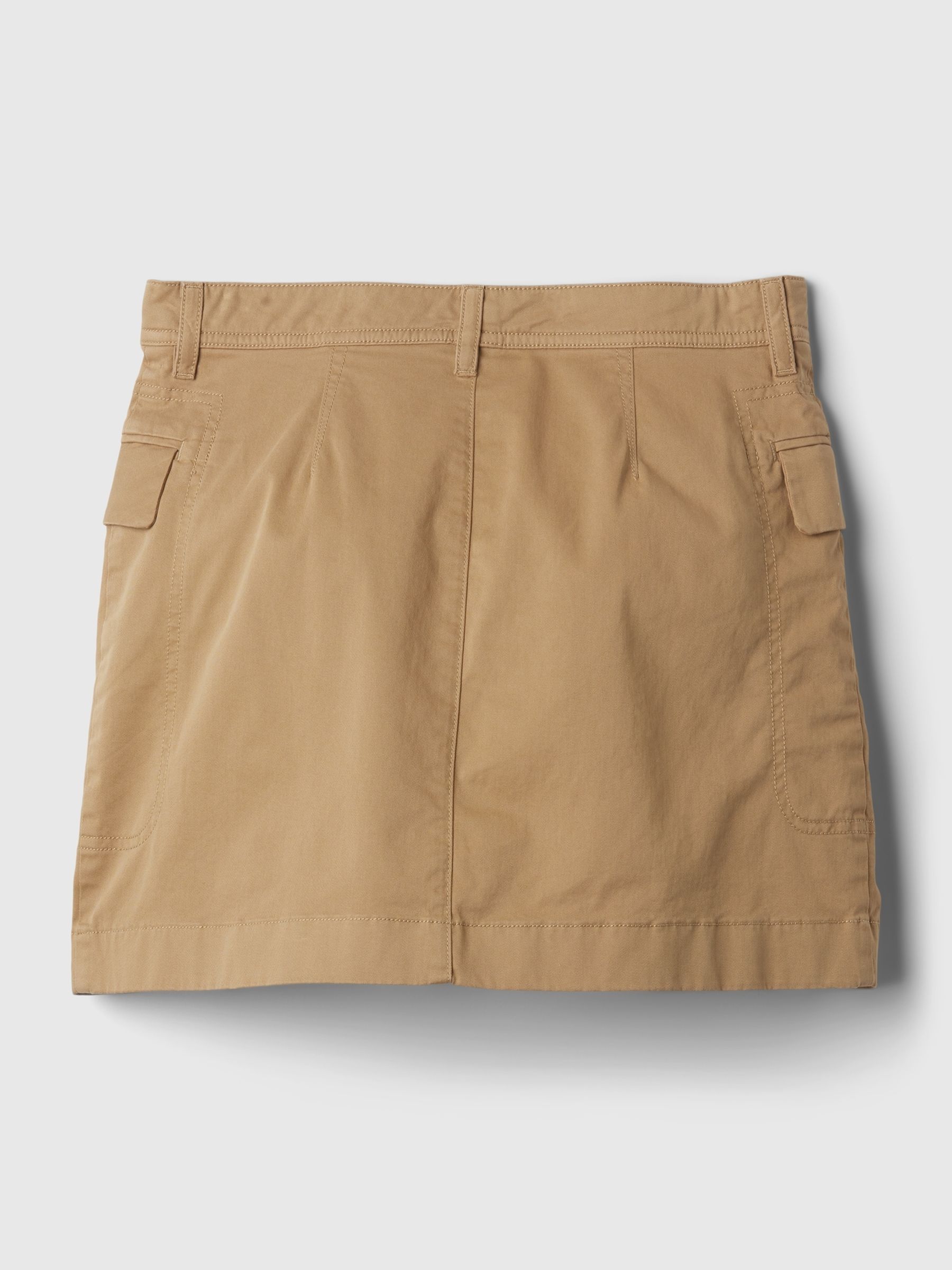 Tan Brown Cargo Mini Skirt - Image 5 of 5