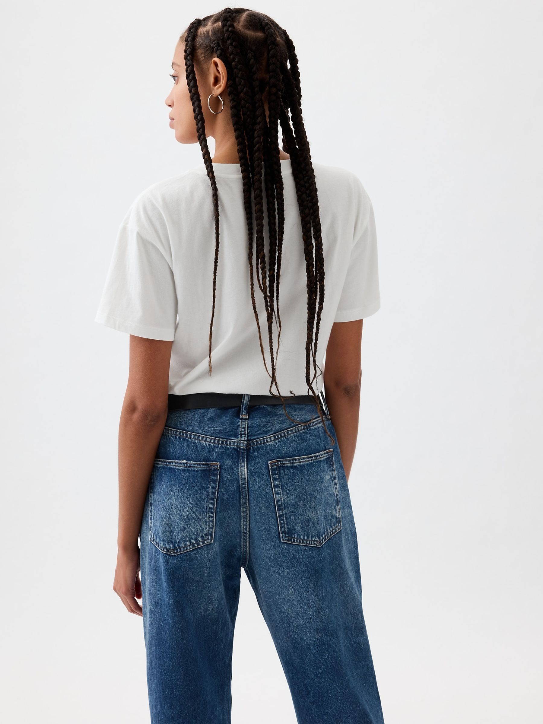 White Relaxed Barbie Logo Short Sleeve T-Shirt - Image 2 of 4