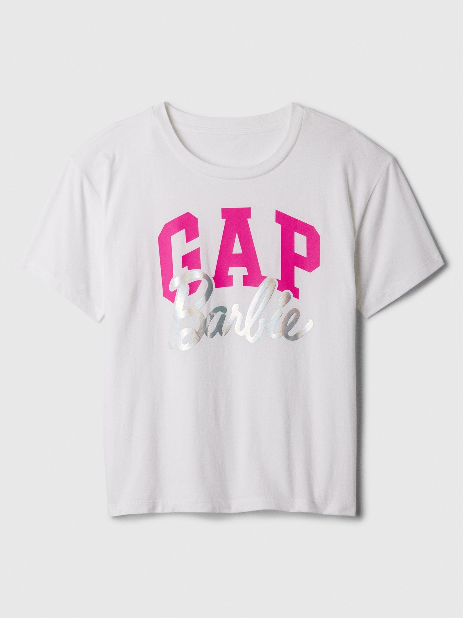 White Relaxed Barbie Logo Short Sleeve T-Shirt - Image 3 of 4