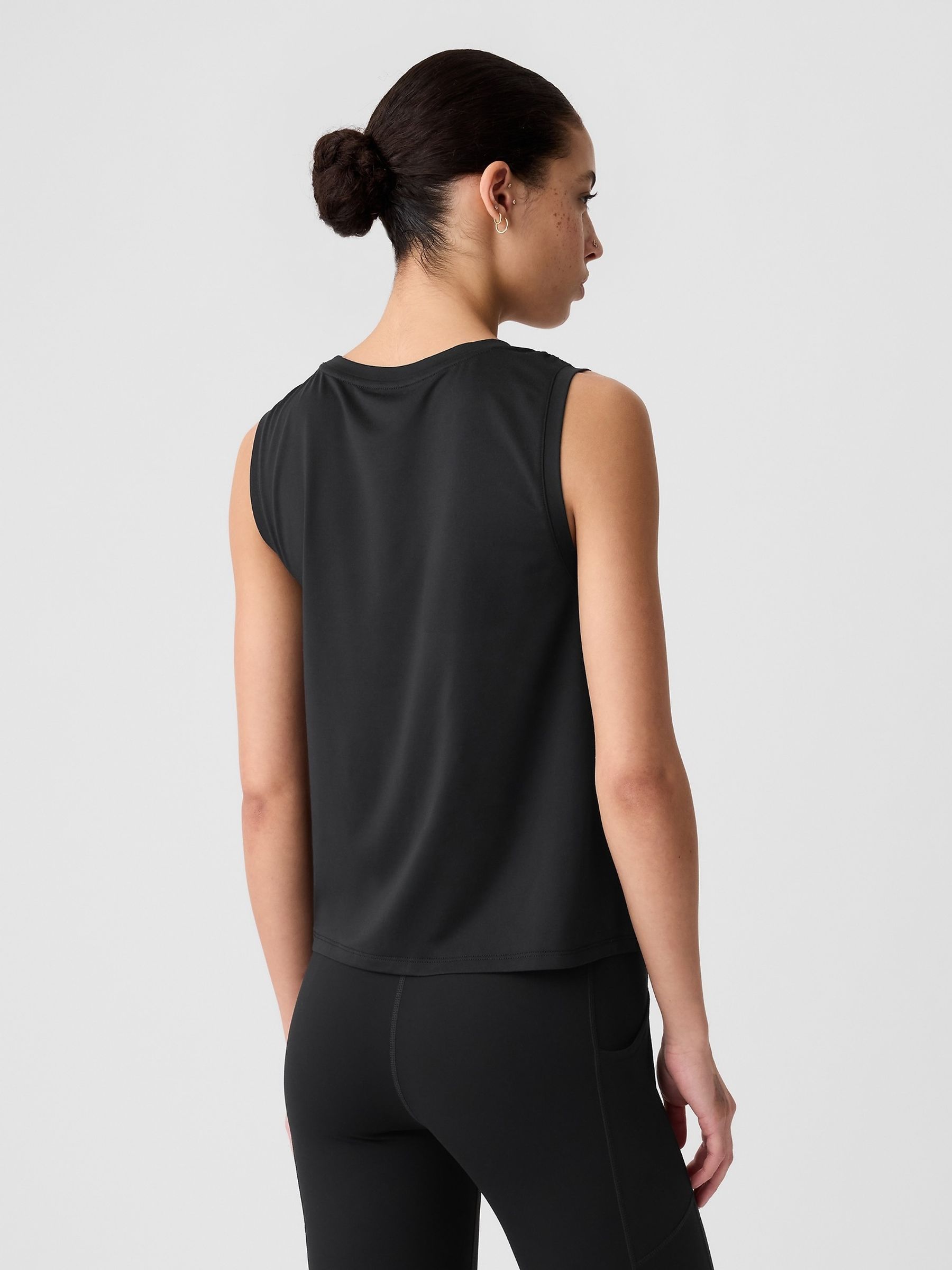 Black Fit Jersey Tank Top - Image 2 of 2