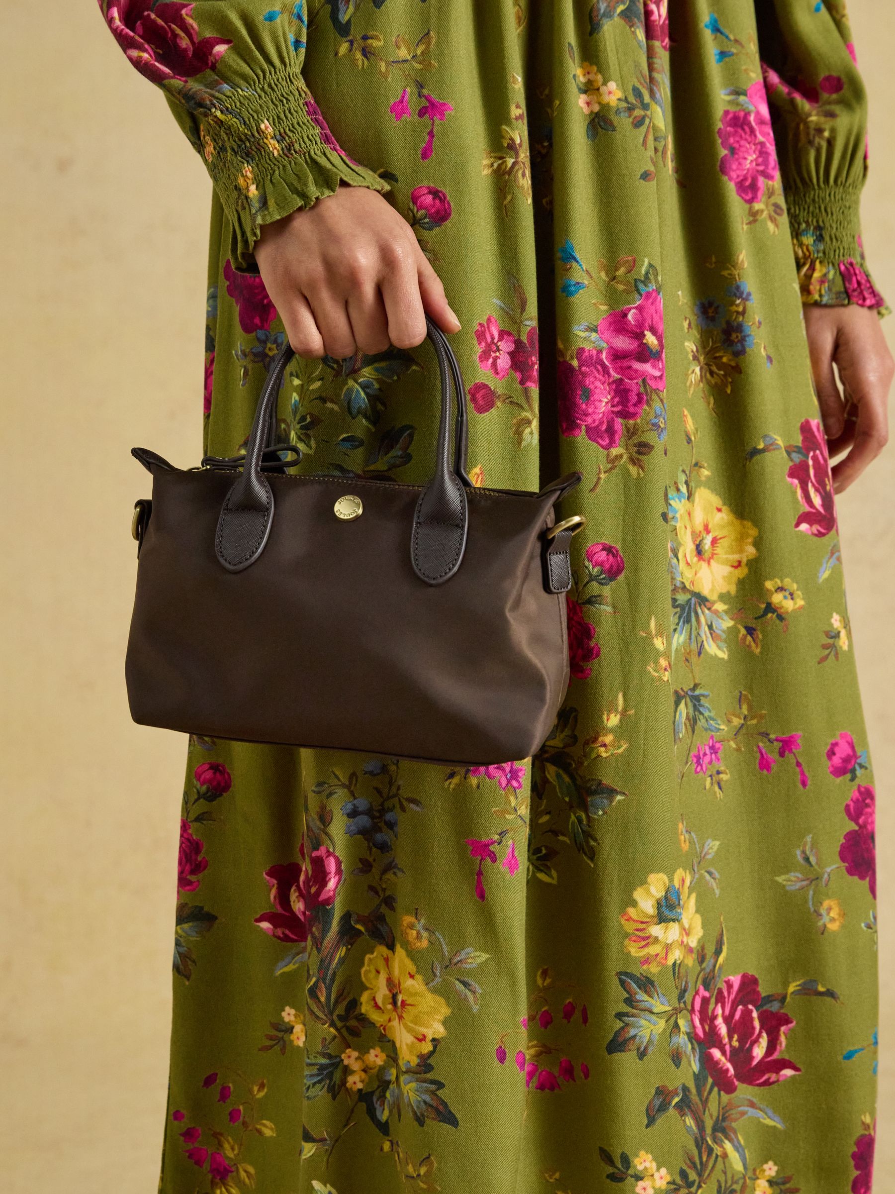 Mini Chocolate Brown Crossbody Handbag - Image 2 of 9
