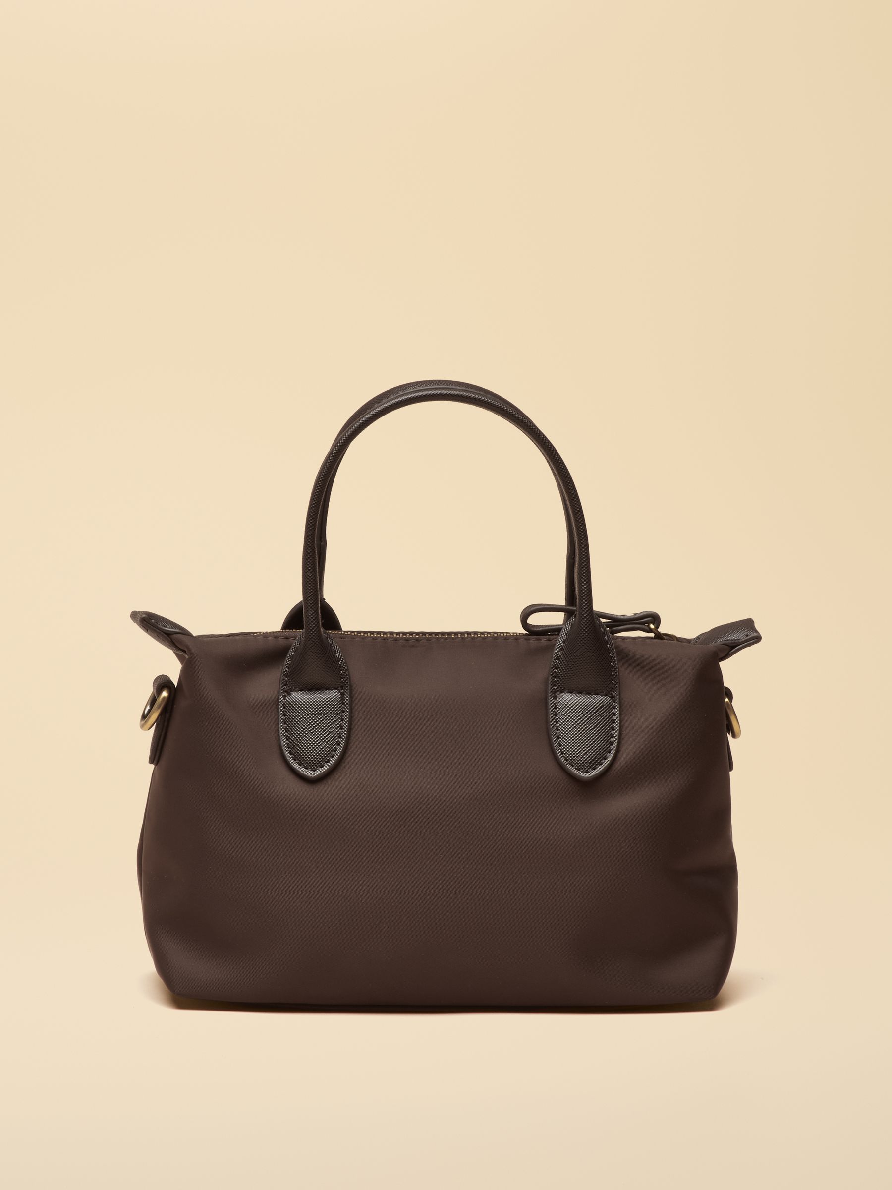 Mini Chocolate Brown Crossbody Handbag - Image 5 of 9