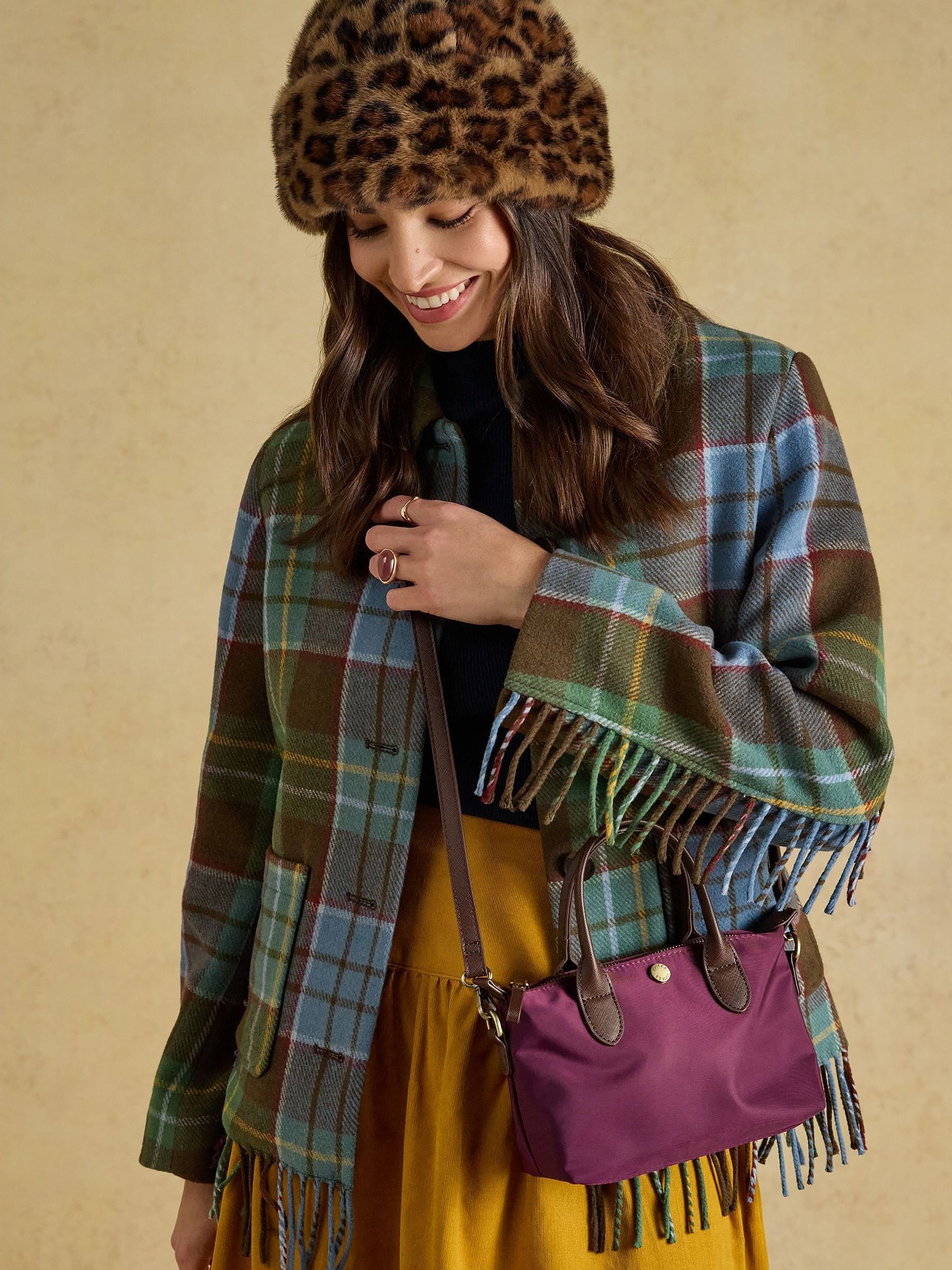 Mini Berry Red Crossbody Handbag - Image 2 of 7