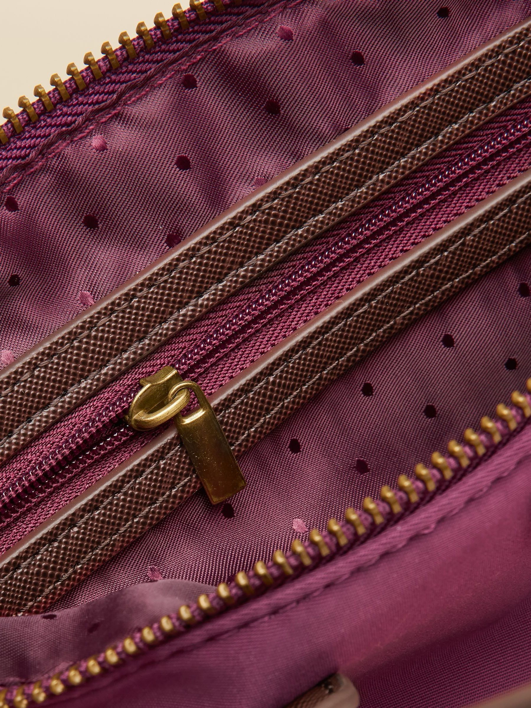 Mini Berry Red Crossbody Handbag - Image 4 of 7