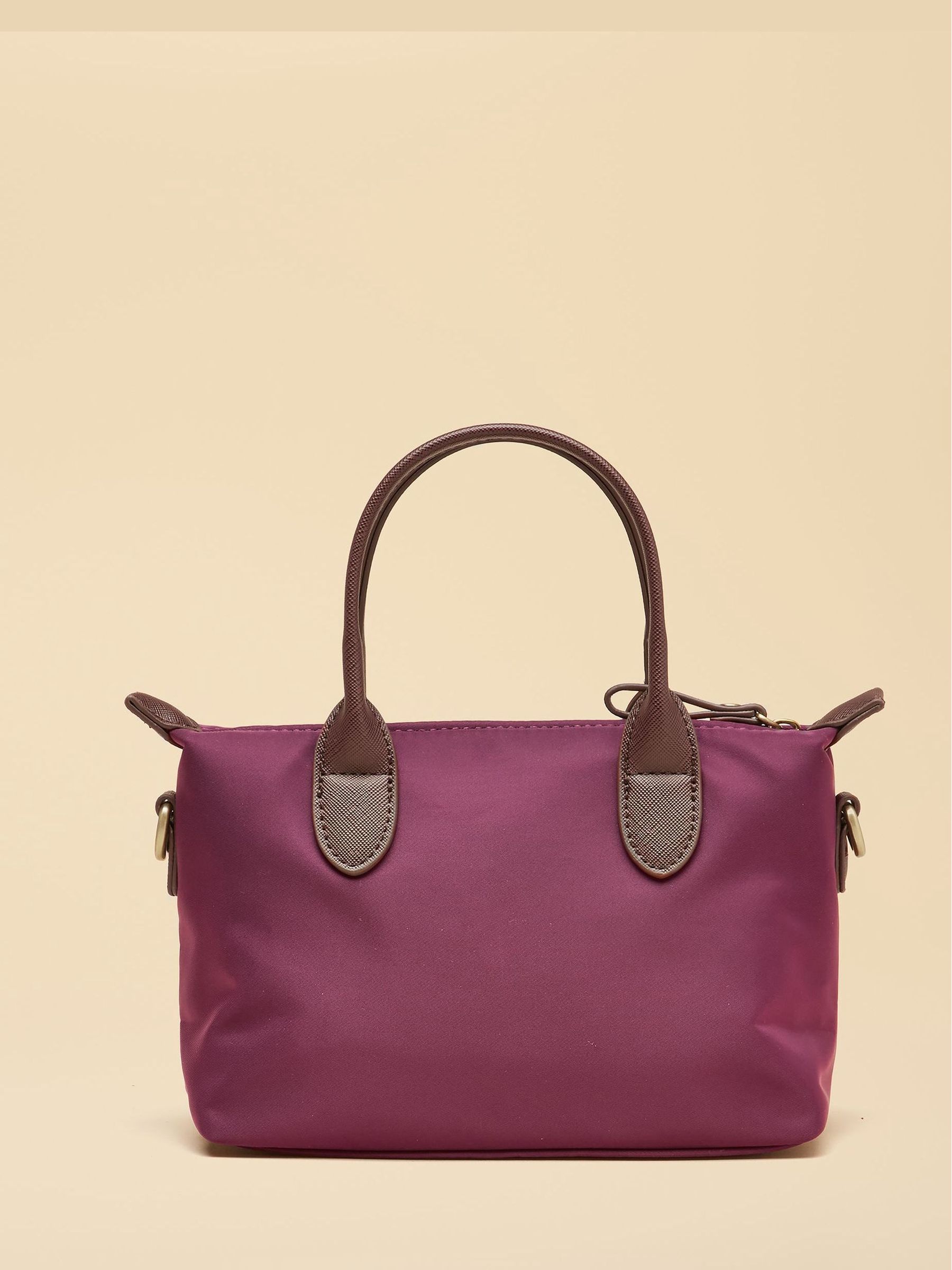 Mini Berry Red Crossbody Handbag - Image 5 of 7