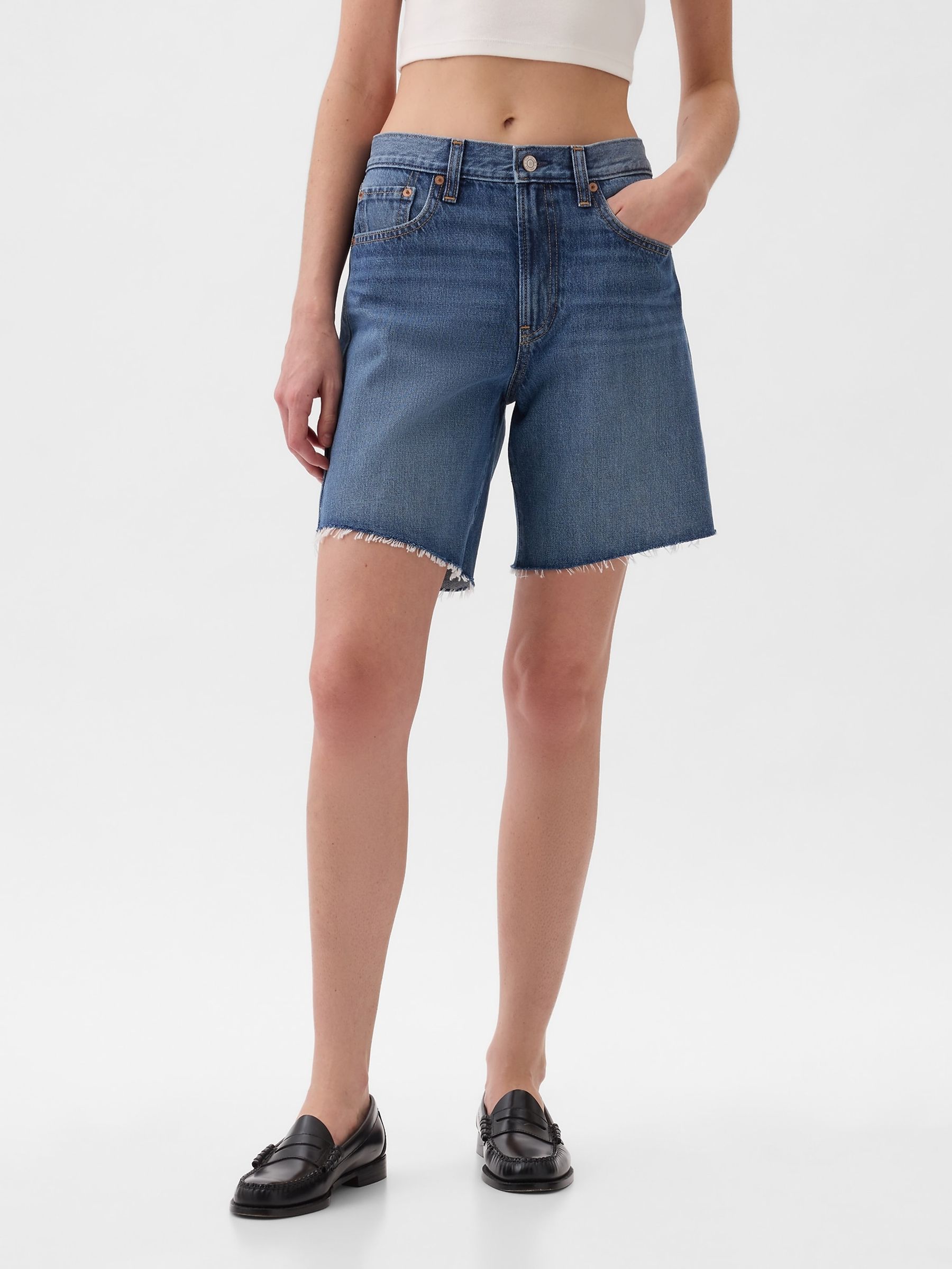 Blue Loose Bermuda Short - Image 4 of 8