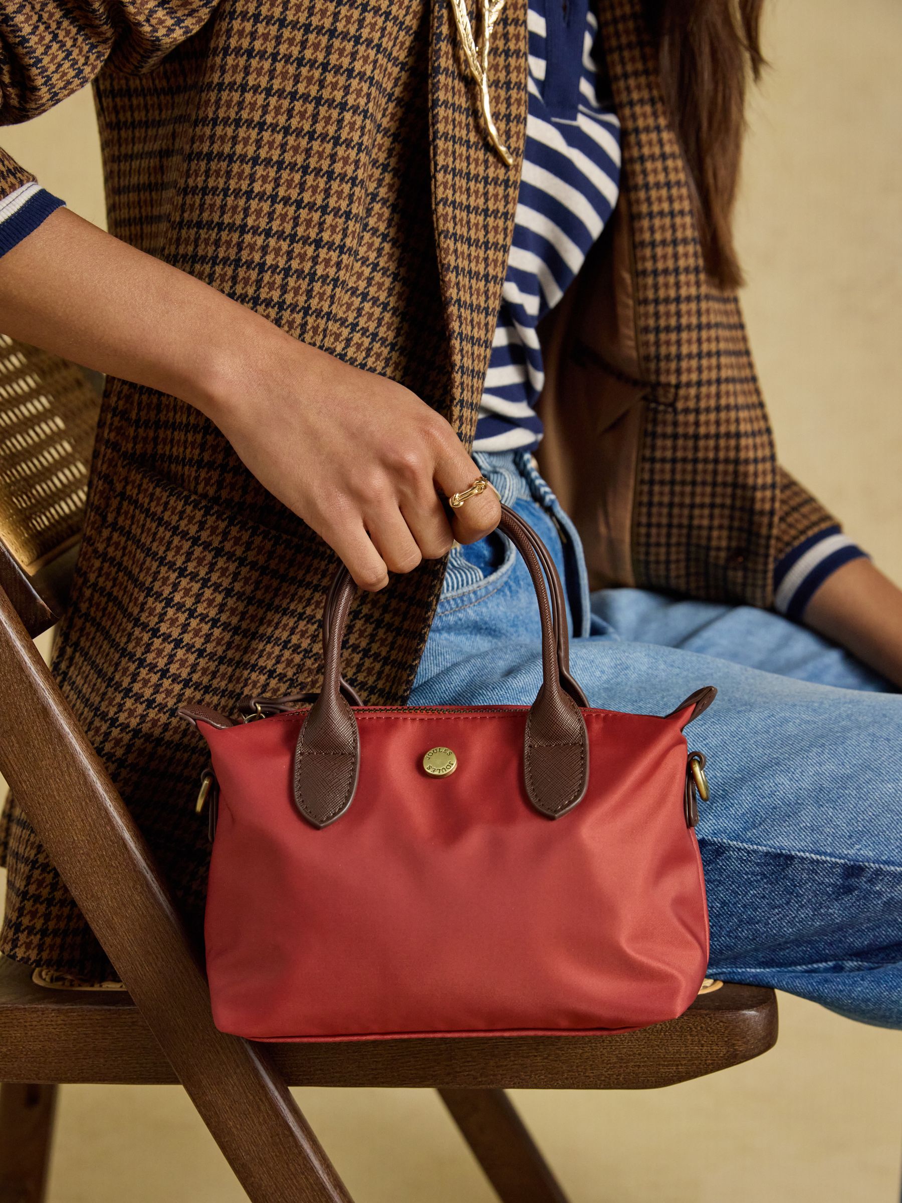 Mini Rust Orange Crossbody Handbag - Image 2 of 10