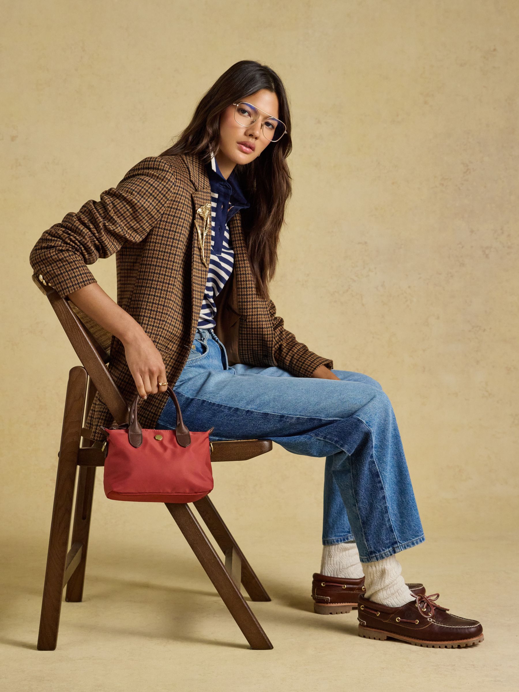 Mini Rust Orange Crossbody Handbag - Image 5 of 10