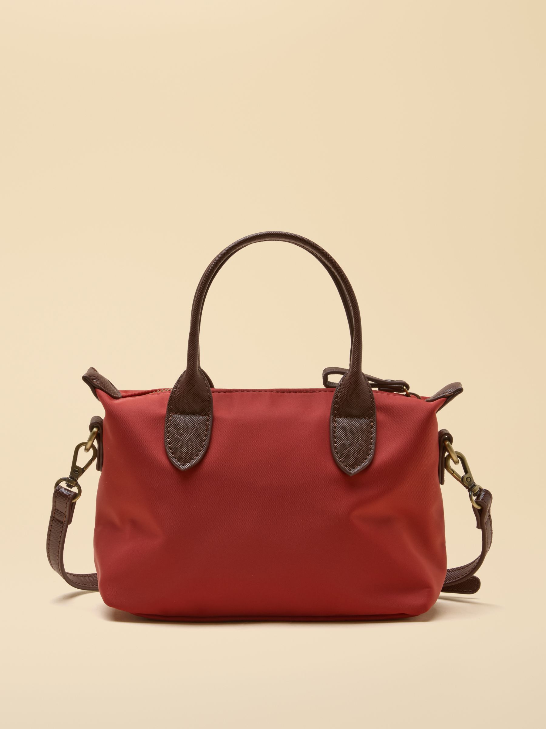 Mini Rust Orange Crossbody Handbag - Image 7 of 10