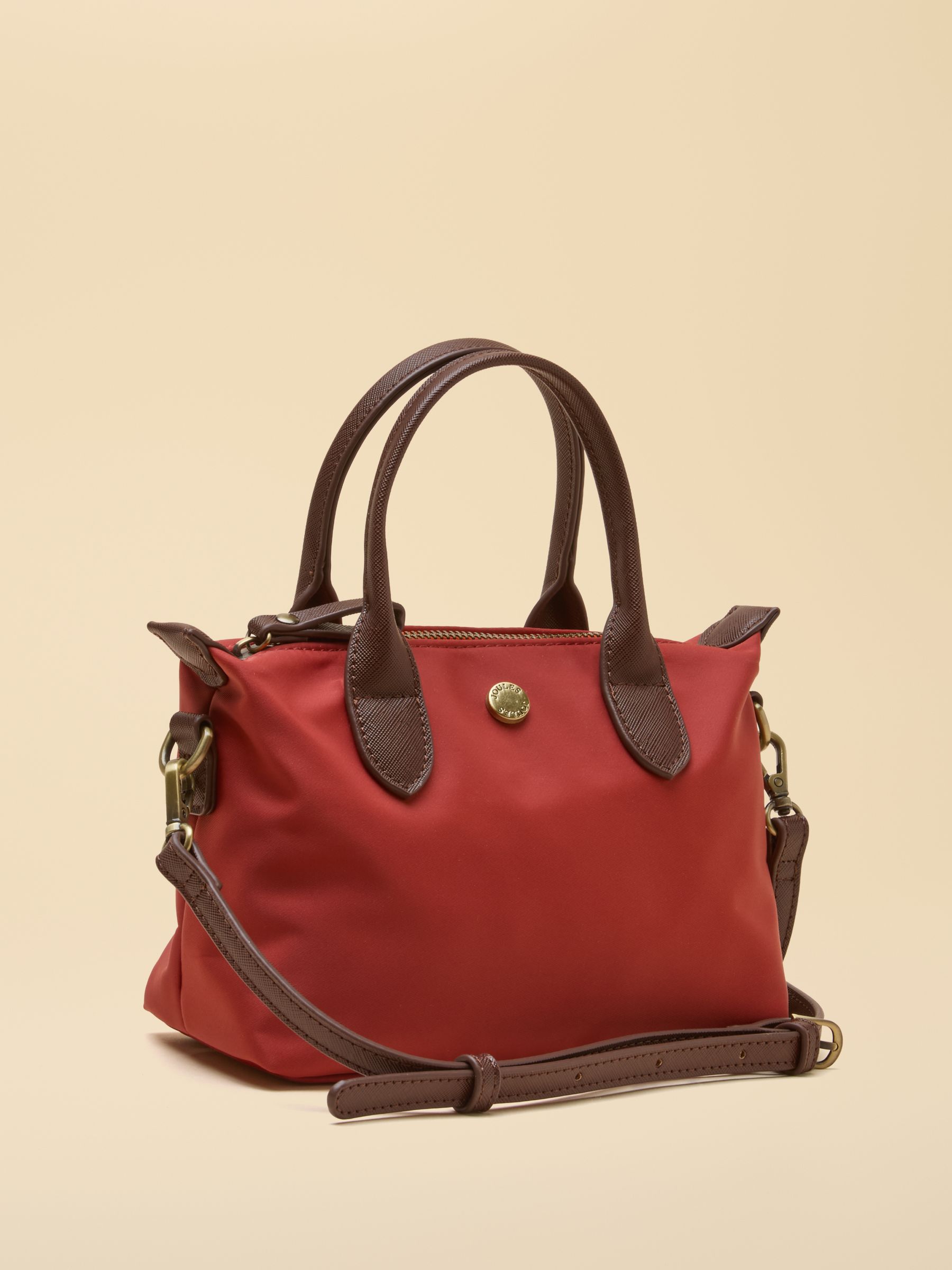 Mini Rust Orange Crossbody Handbag - Image 8 of 10