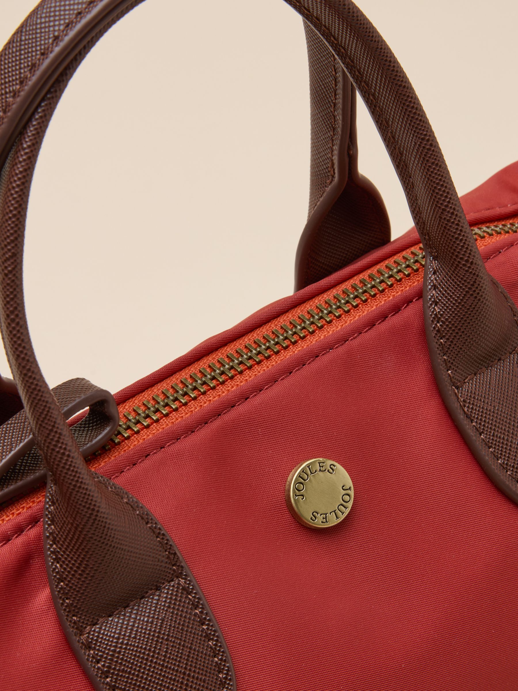 Mini Rust Orange Crossbody Handbag - Image 9 of 10