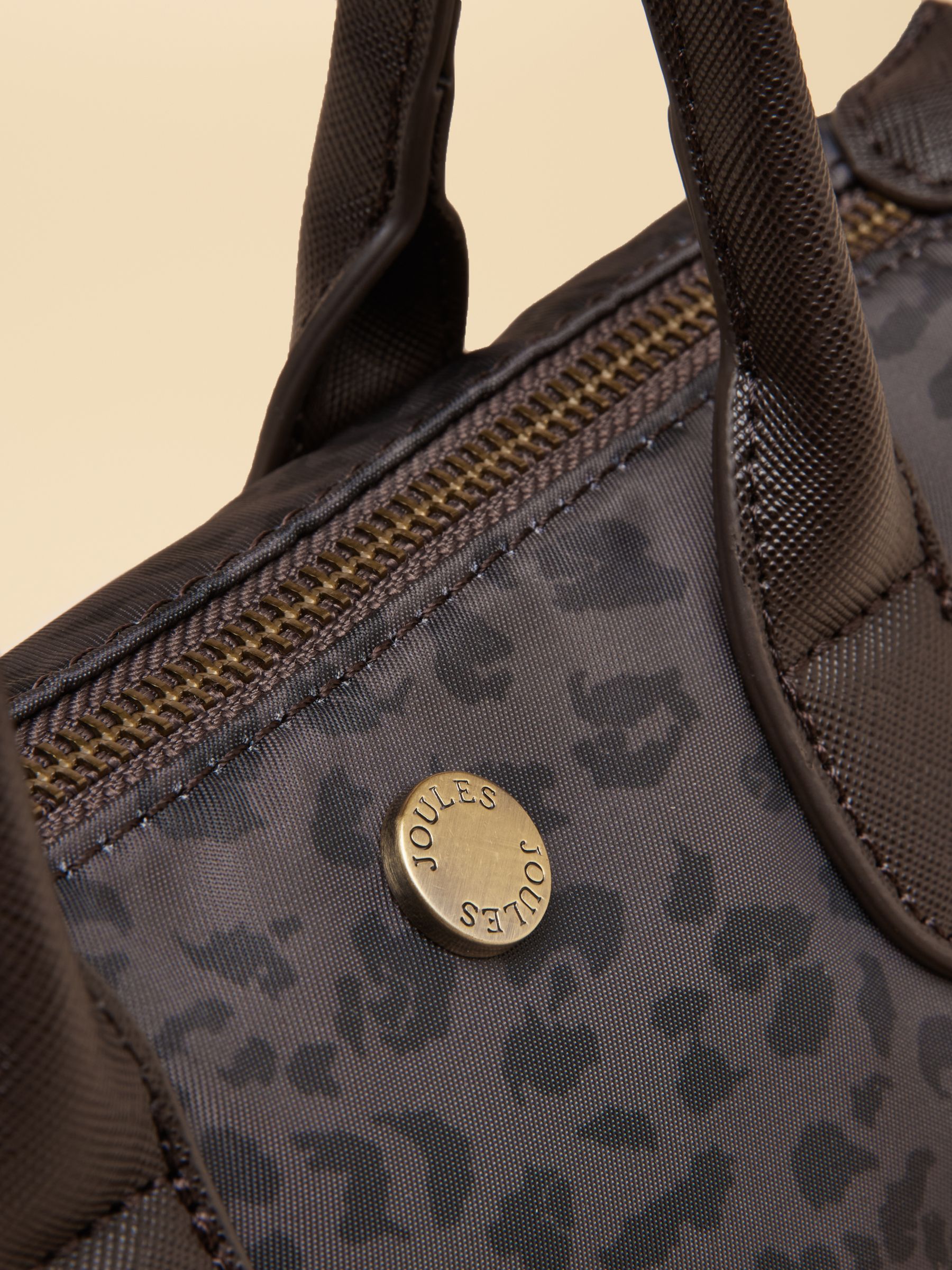 Mini Chocolate Brown Leopard Print Crossbody Handbag - Image 7 of 8