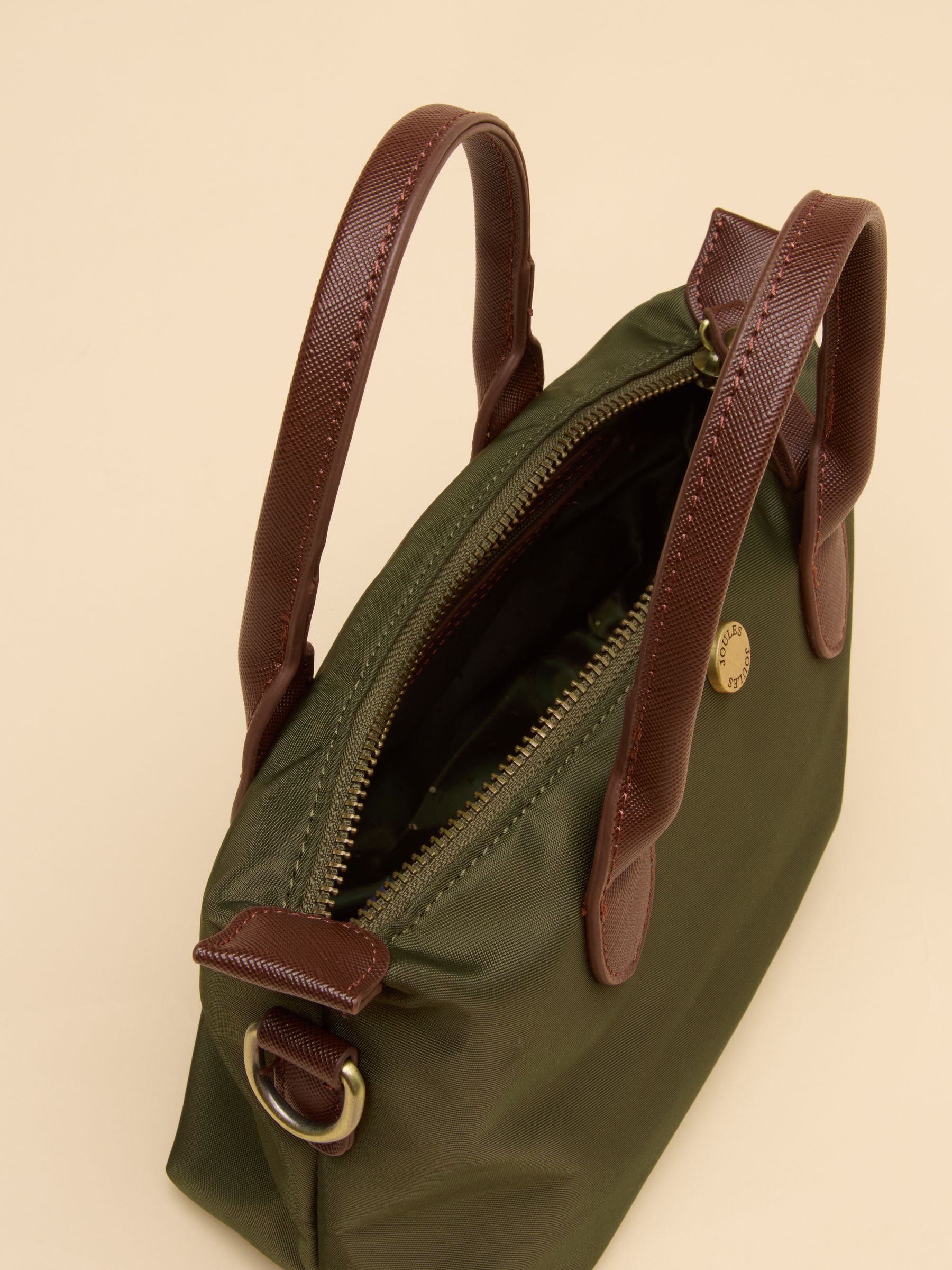 Mini Khaki Green Crossbody Handbag - Image 5 of 8