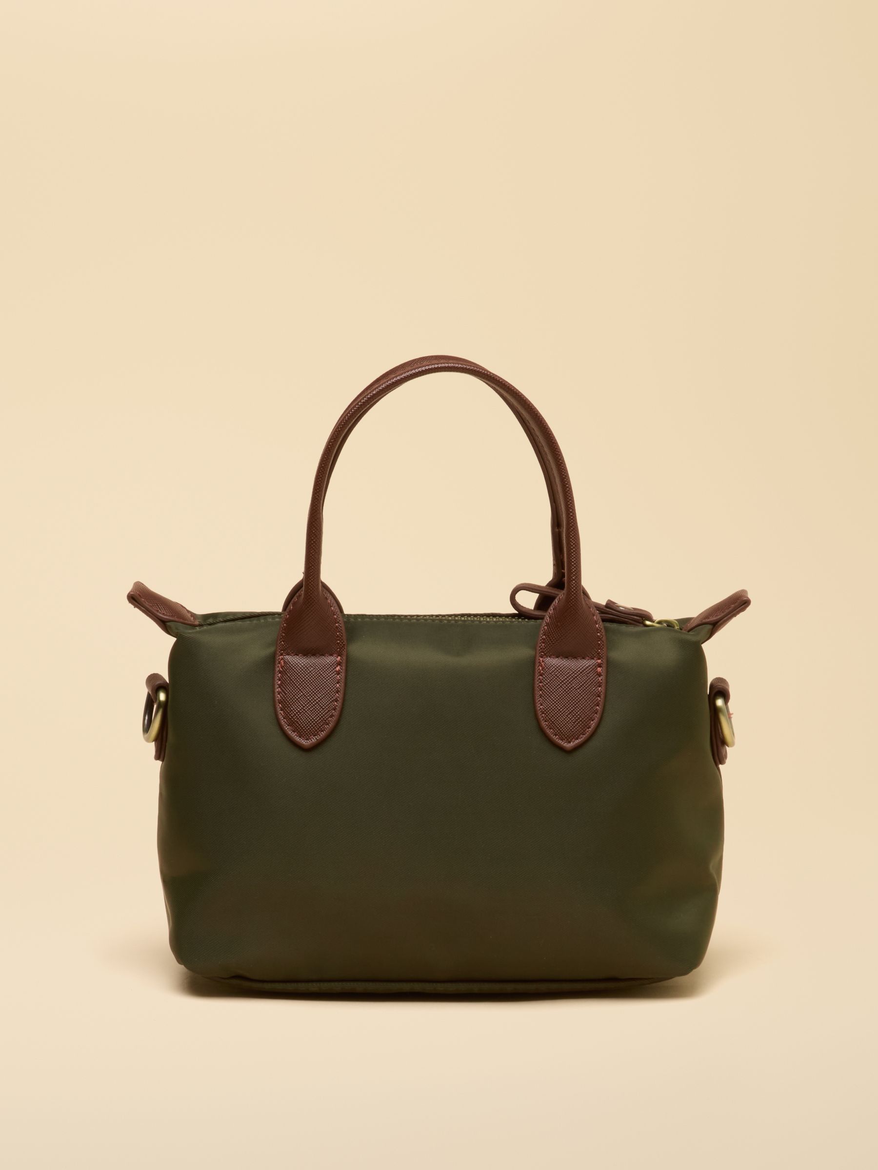 Mini Khaki Green Crossbody Handbag - Image 6 of 8