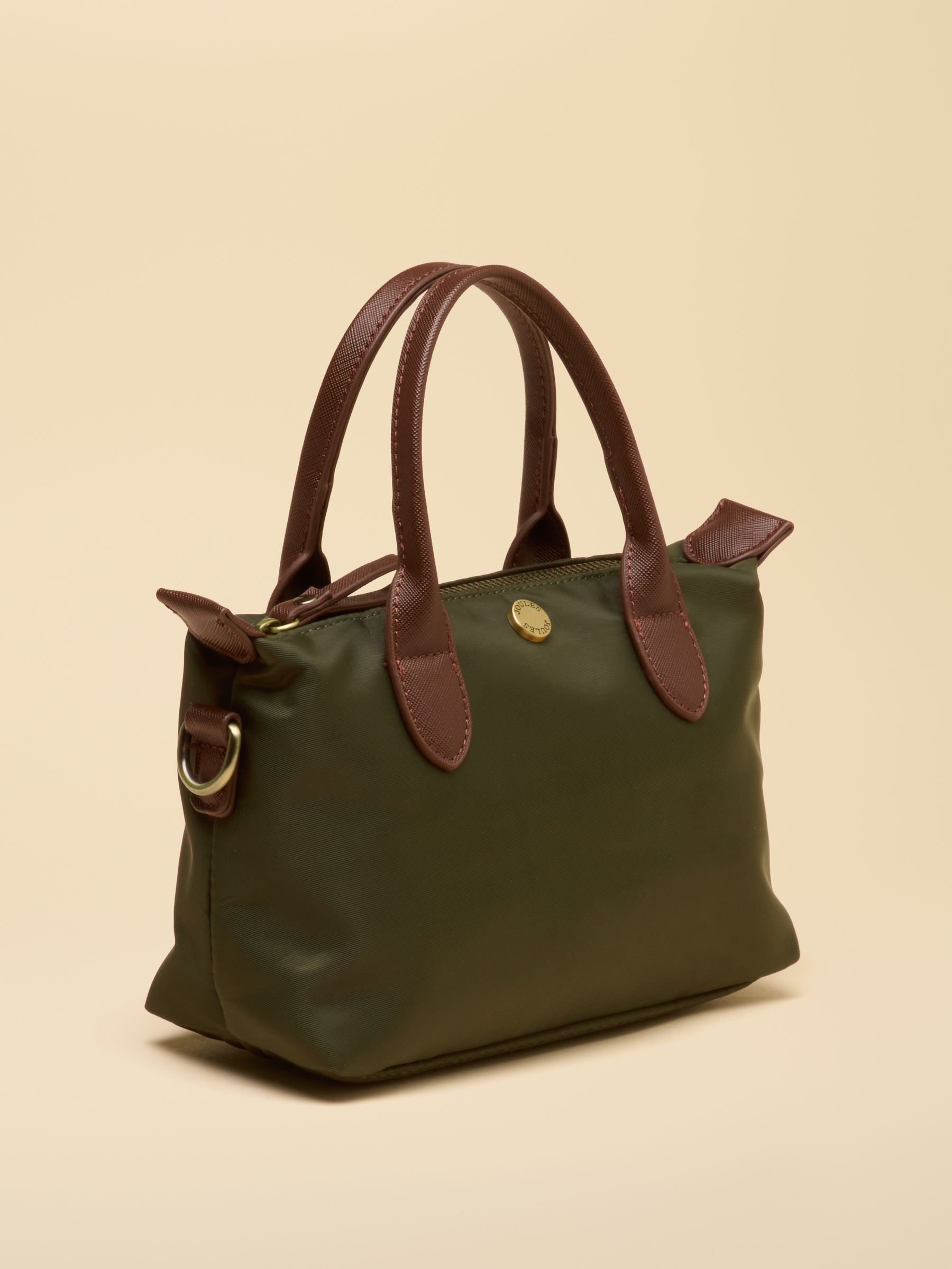 Mini Khaki Green Crossbody Handbag - Image 7 of 8