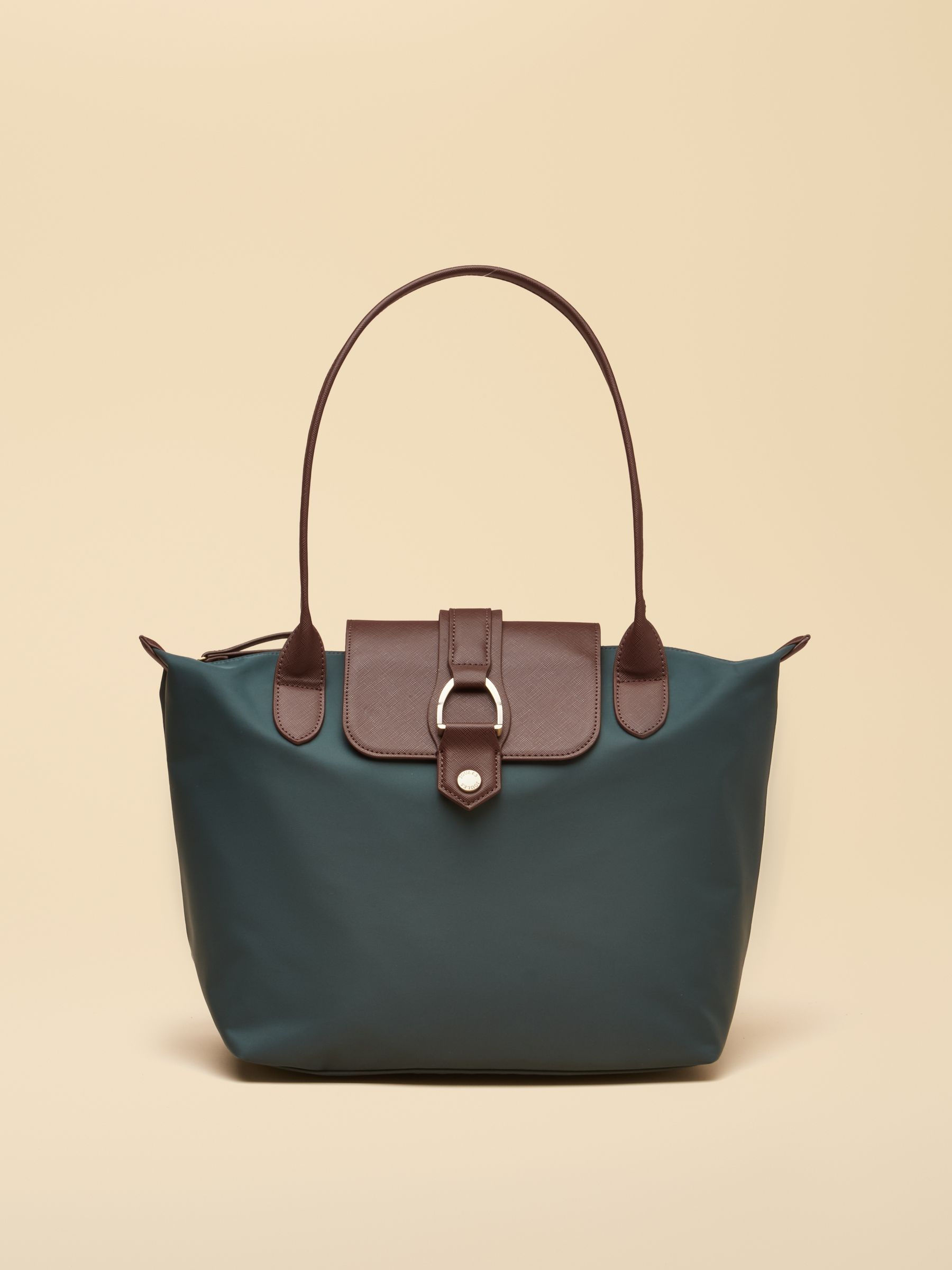 Edie Green Zip Top Shopper Bag - Image 1 of 8