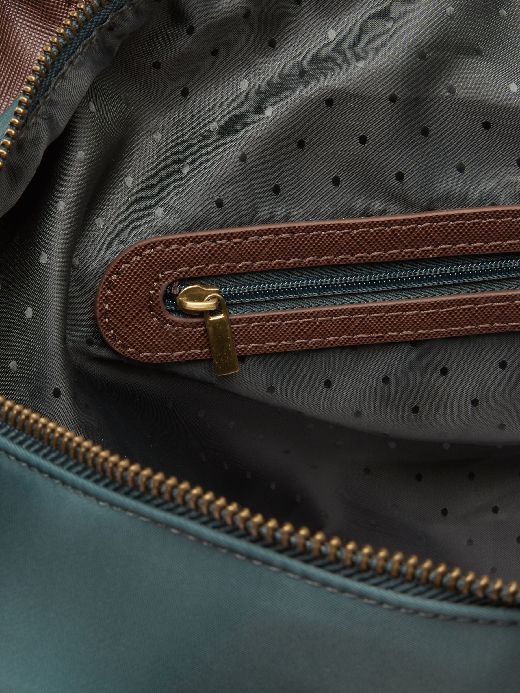 Edie Green Zip Top Shopper Bag - Image 8 of 8