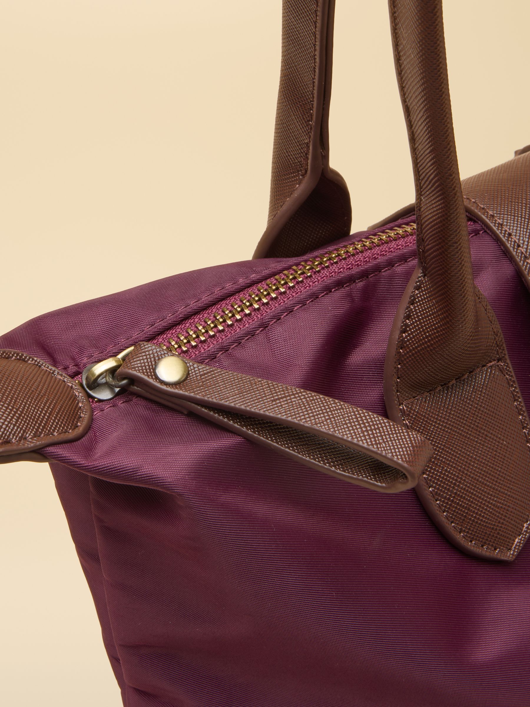 Edie Port Red Zip Top Shopper Bag - Image 9 of 9