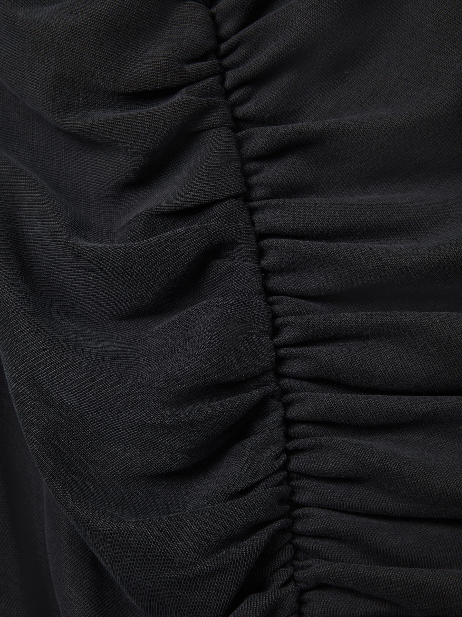 Ruched Jersey Midi Dress in Charcoal - Image 6 of 6