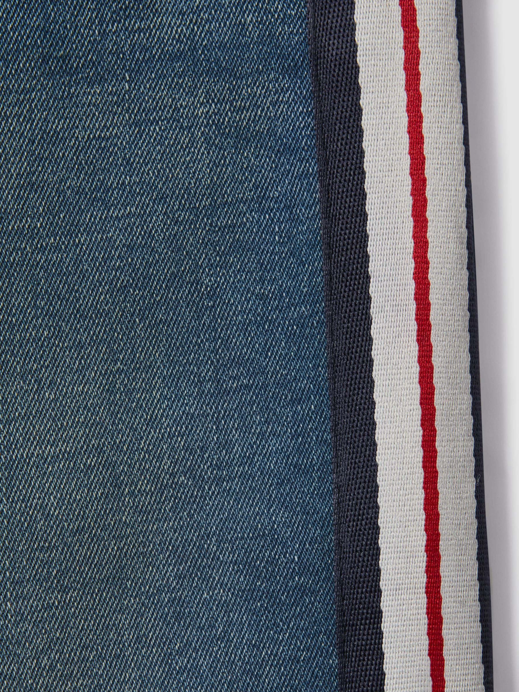 4-9 yrs Side Stripe Straight Leg Jeans in Blue - Image 6 of 6