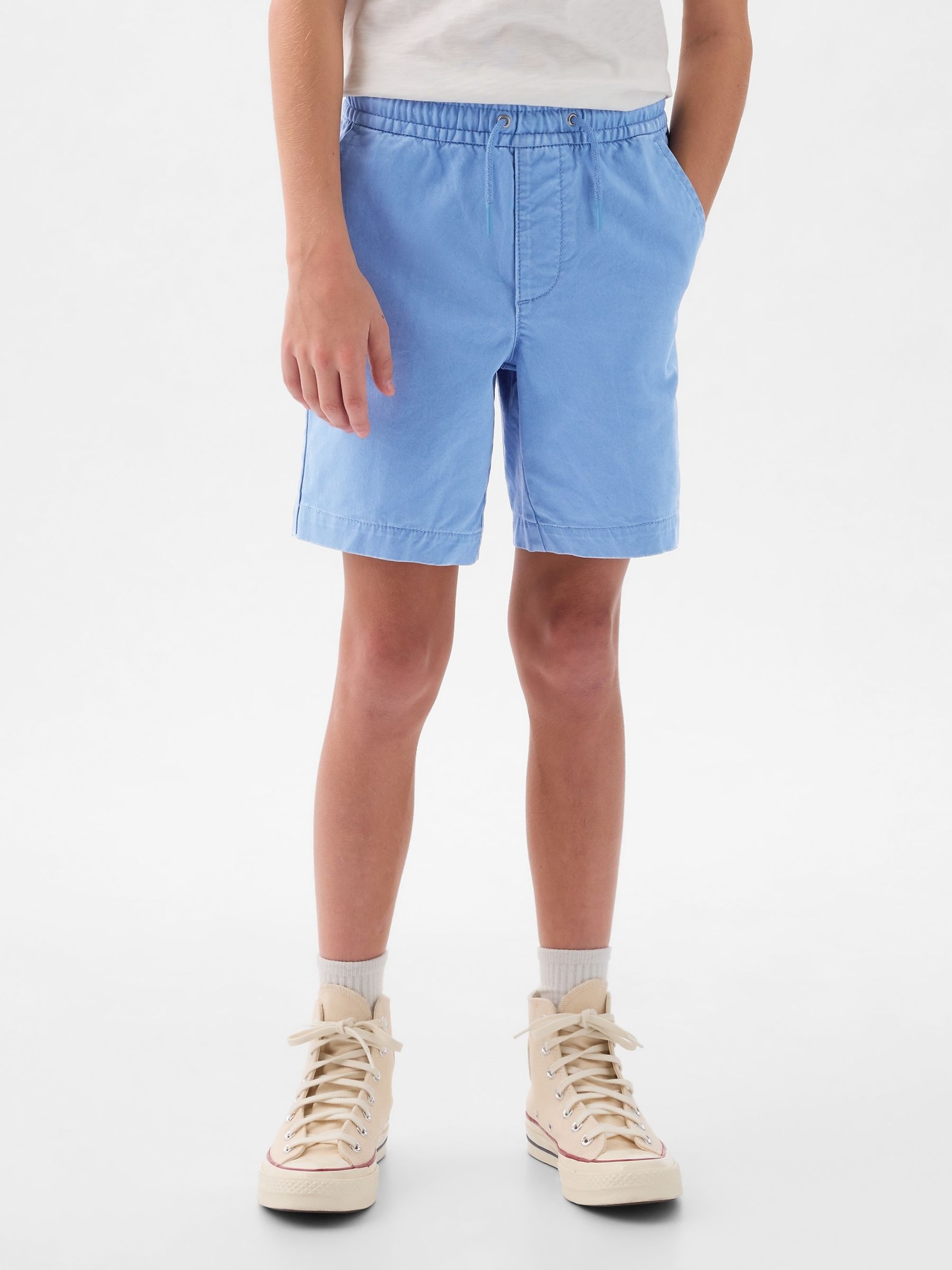 Blue Cotton Twill Easy Pull On Short (4-13yrs) - Image 1 of 5