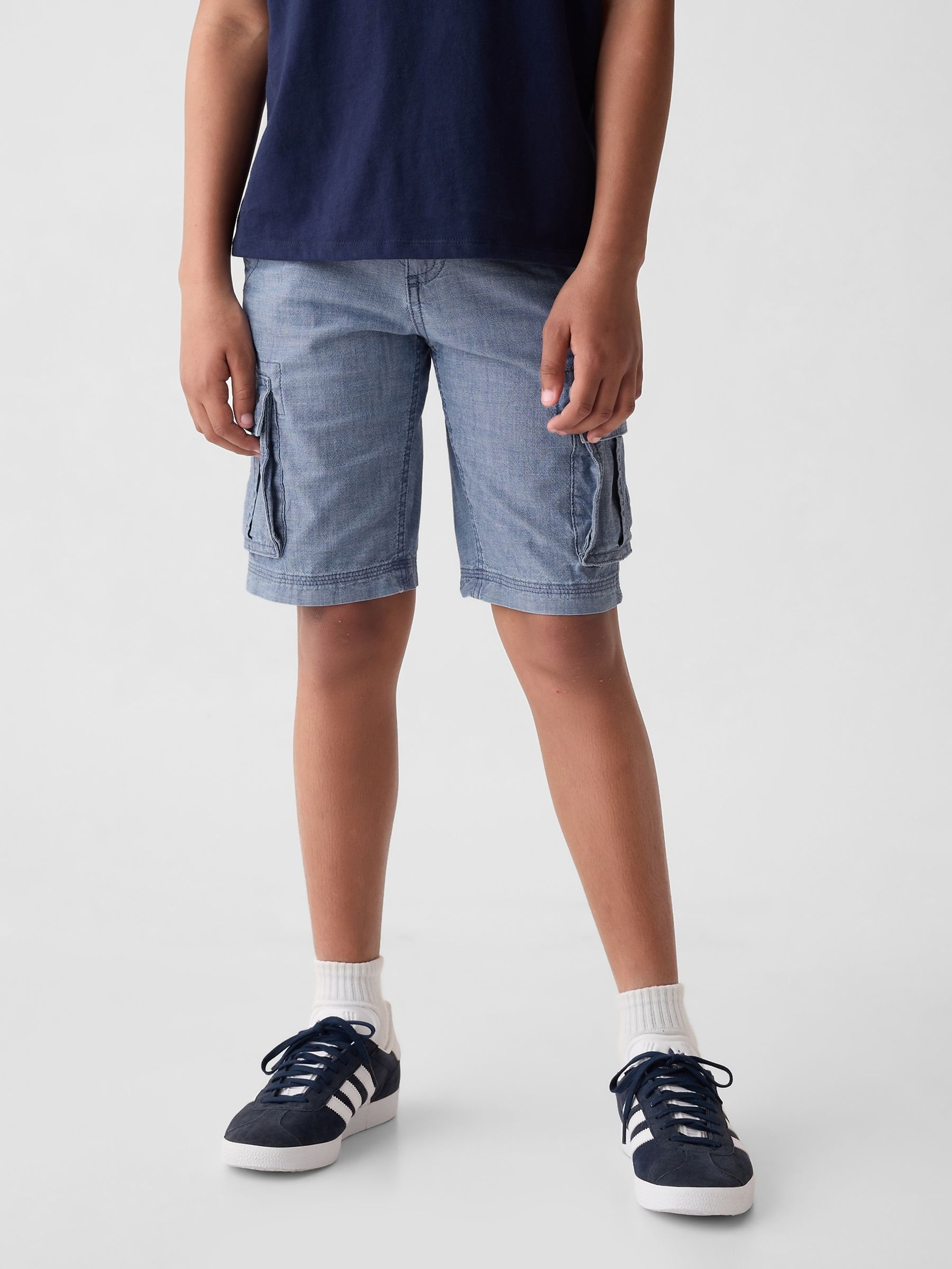 Blue Cargo Shorts (5-13yrs) - Image 1 of 3