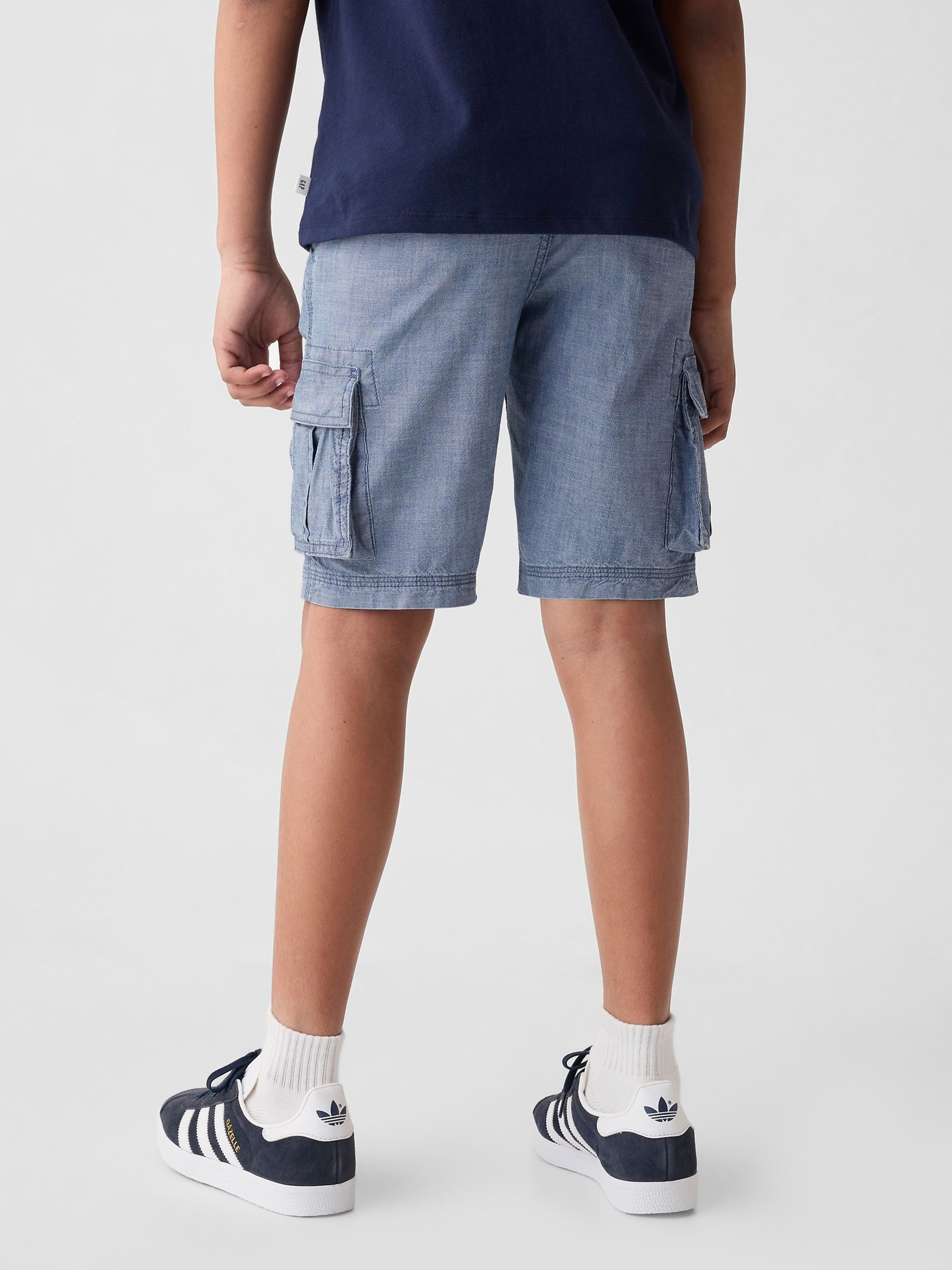 Blue Cargo Shorts (5-13yrs) - Image 2 of 3