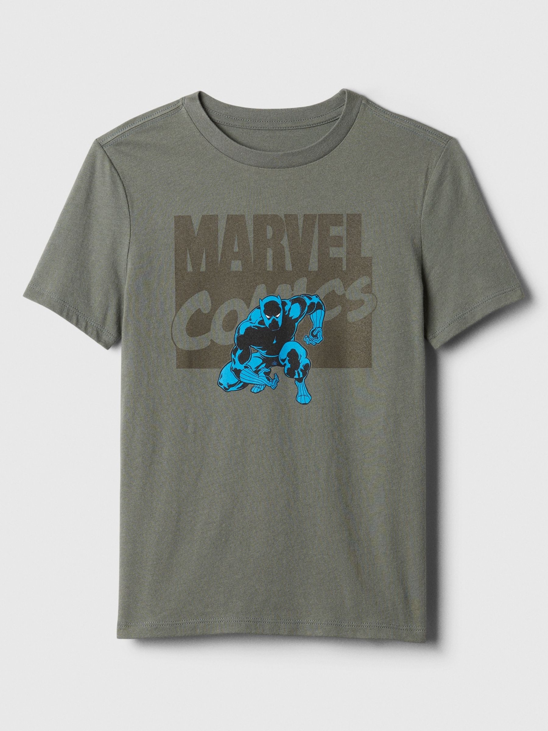 Grey Marvel Black Panther Graphic Short Sleeve Crew Neck T-Shirt (4-13yrs) - Image 1 of 1