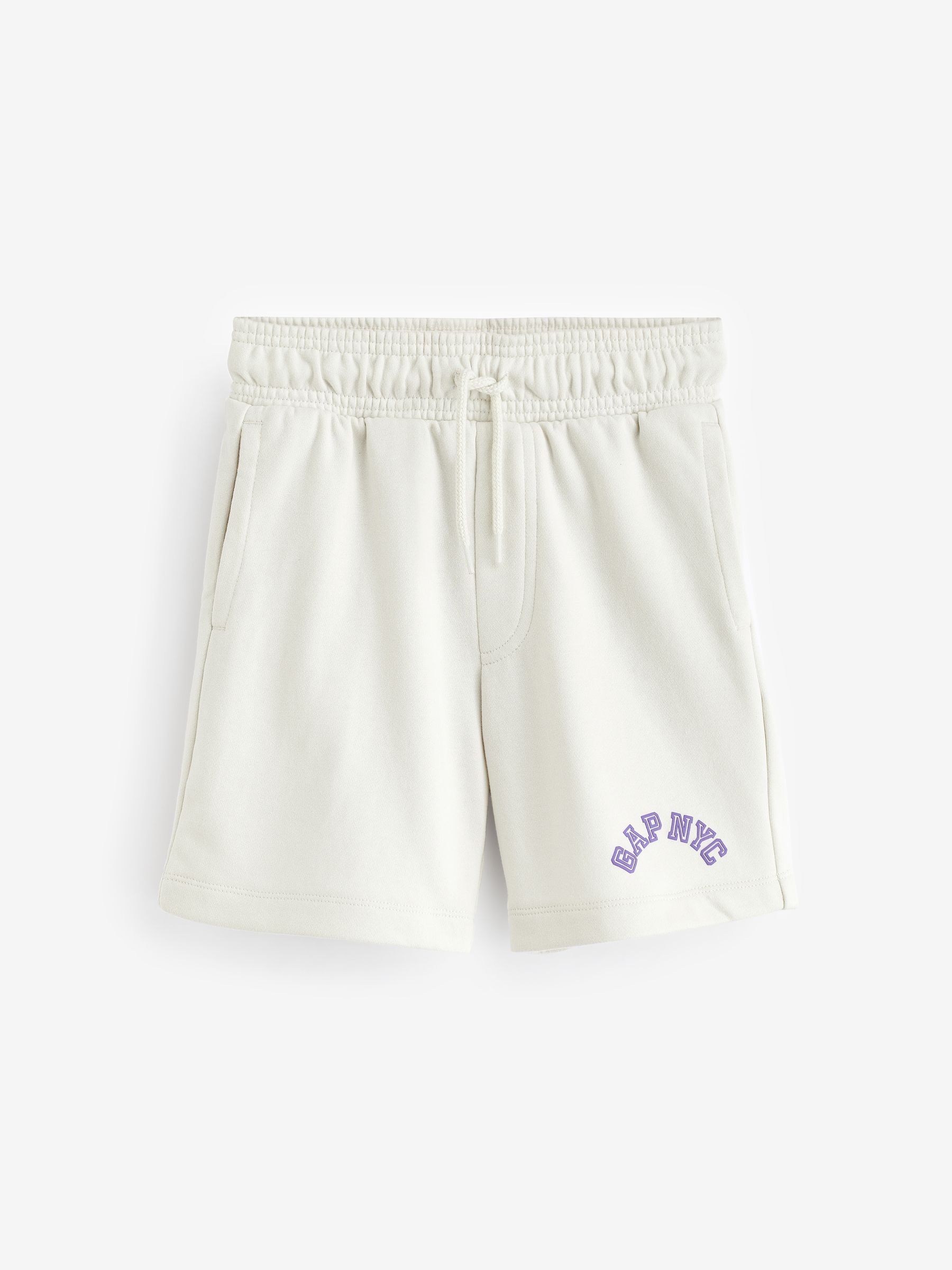 White Pull On Logo Jogger Shorts (4-13yrs) - Image 5 of 6
