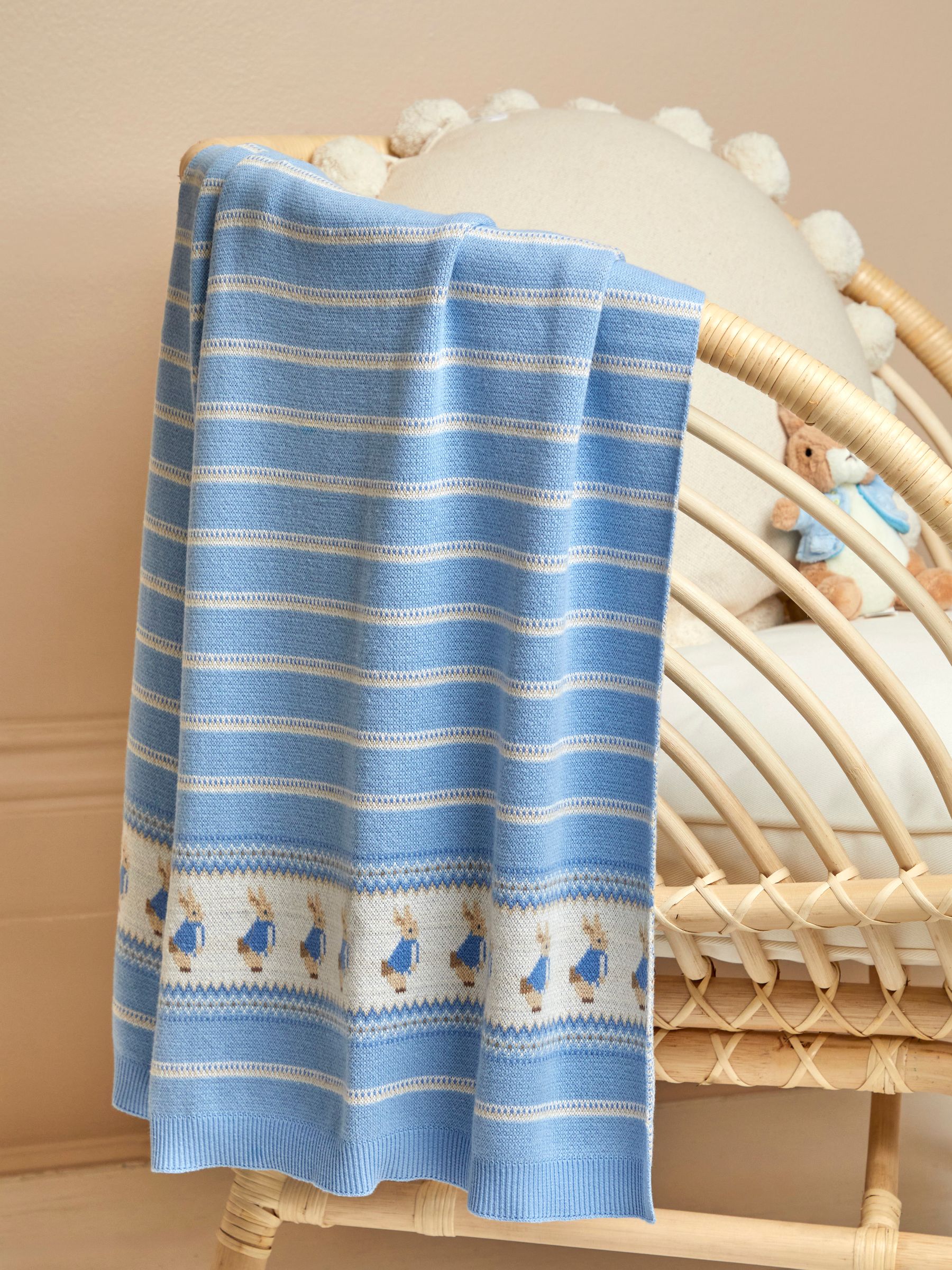 Peter Rabbit™ Knitted Shawl JoJo Maman Bébé