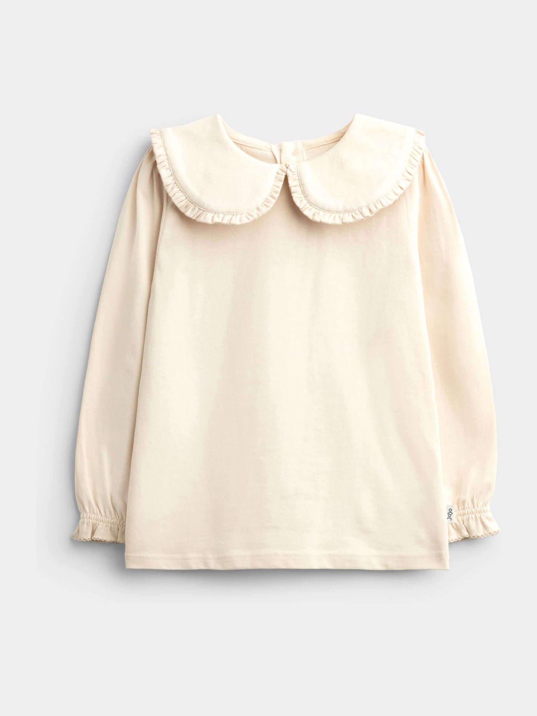 Rose Pink Spot 2-Pack Long Sleeve Frill Collar Tops - Image 2 of 7