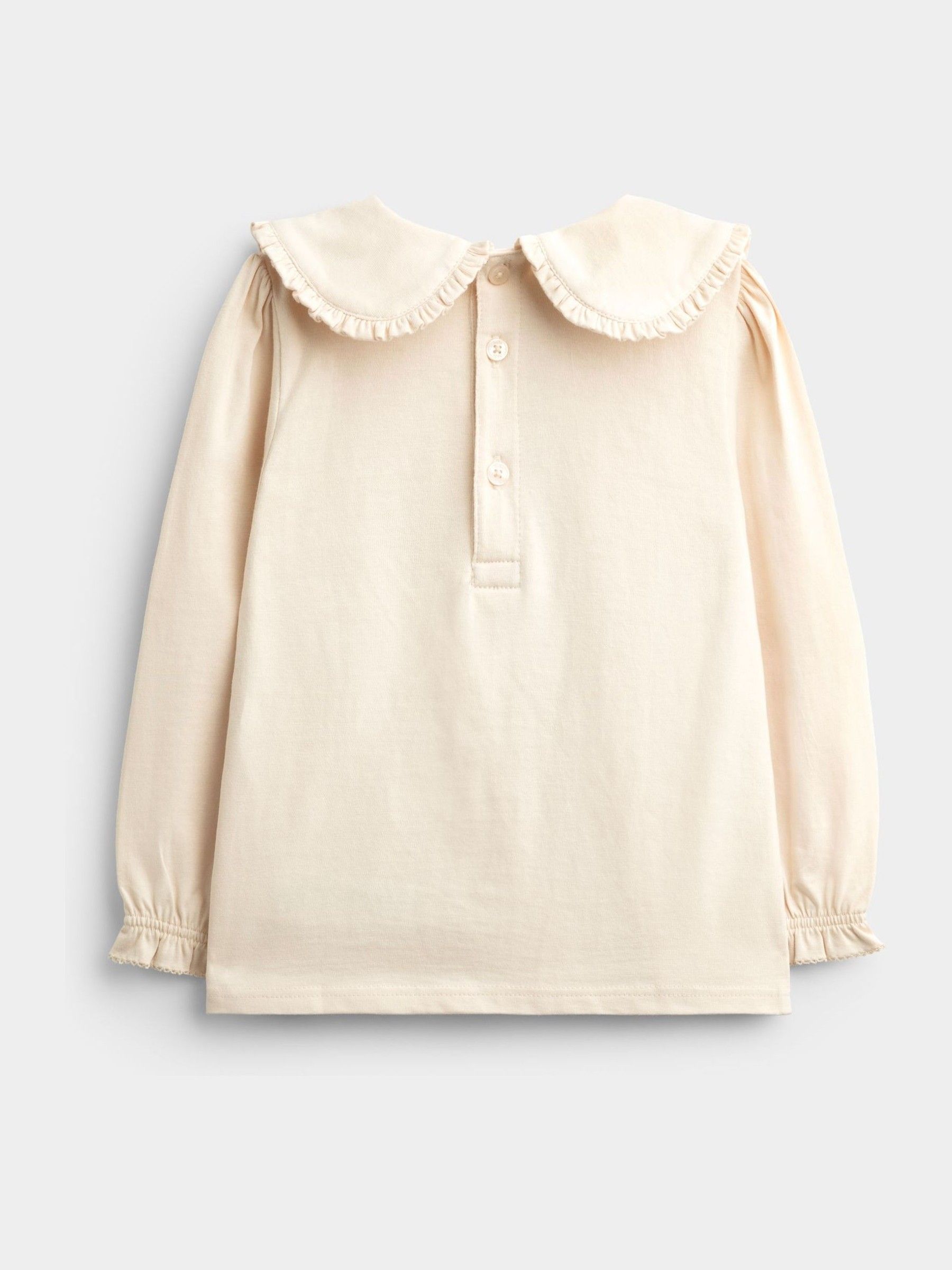 Rose Pink Spot 2-Pack Long Sleeve Frill Collar Tops - Image 4 of 7