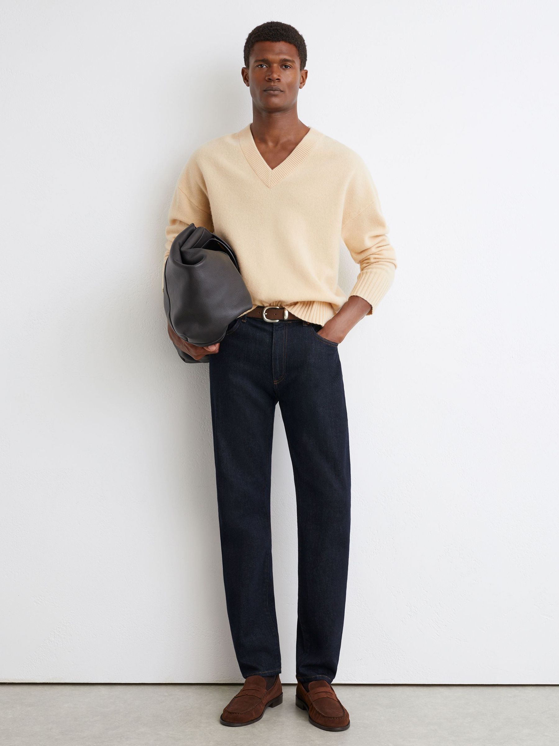 Comfort-Stretch Slim-Fit Jeans in Rinse Wash - Image 1 of 7