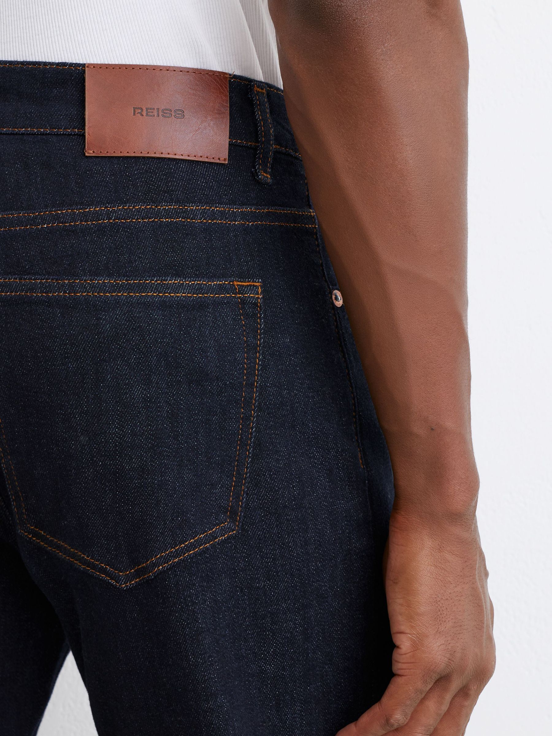 Comfort-Stretch Slim-Fit Jeans in Rinse Wash - Image 5 of 7