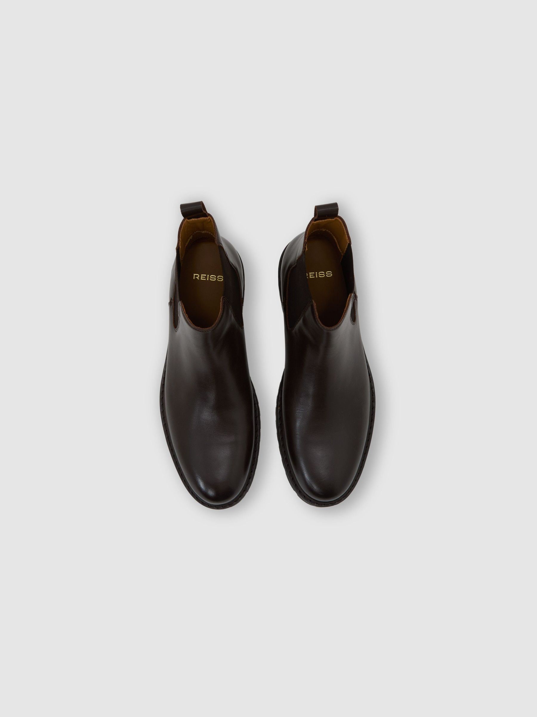 Leather Chelsea Boots in Dark Brown - Image 2 of 4