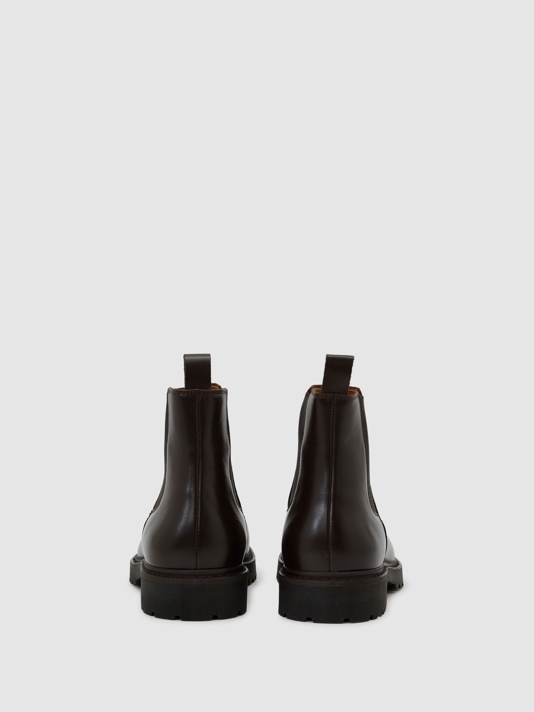 Leather Chelsea Boots in Dark Brown - Image 3 of 4
