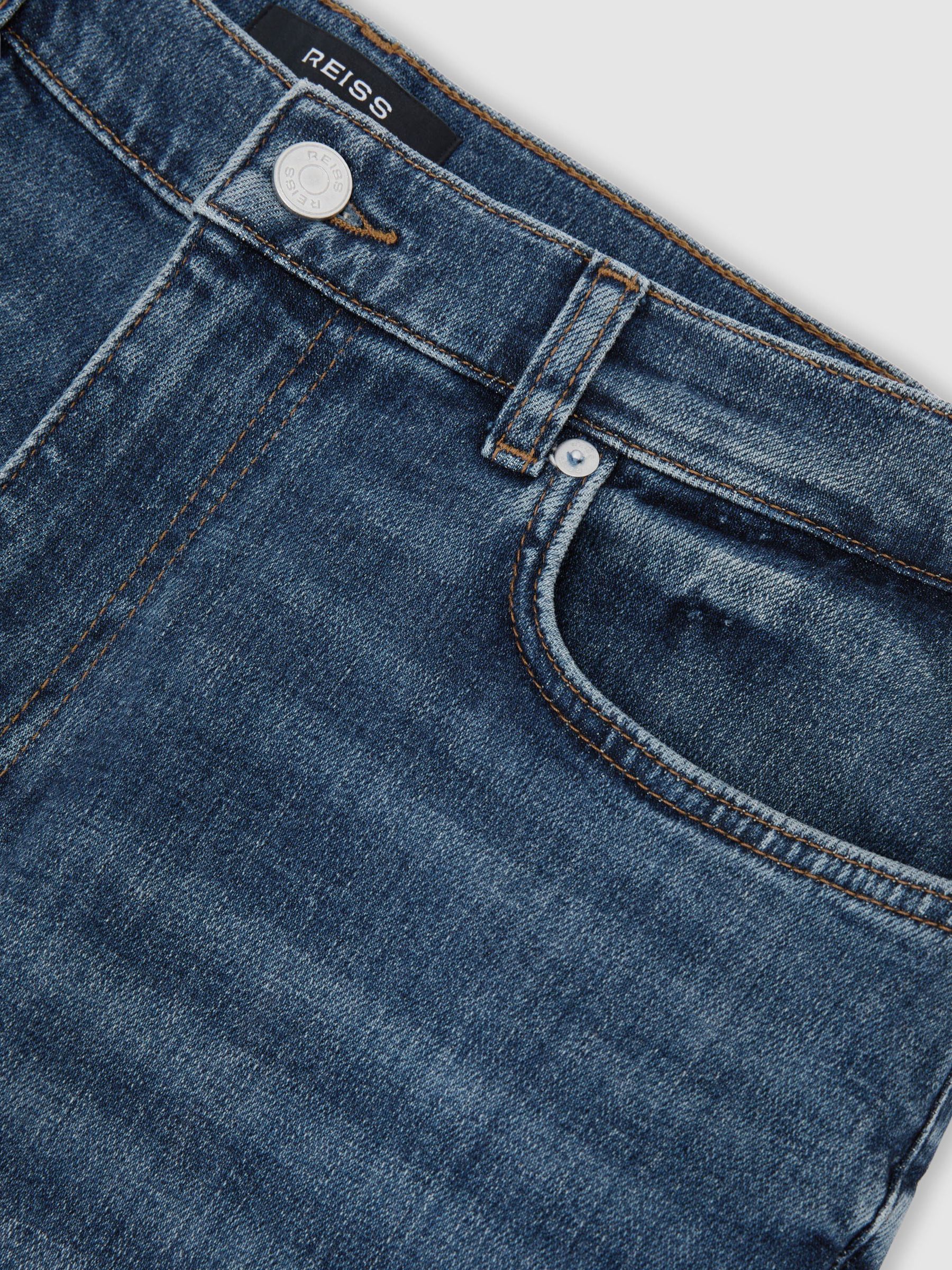Comfort-Stretch Slim-Fit Jeans in Blue Wash - Image 7 of 7