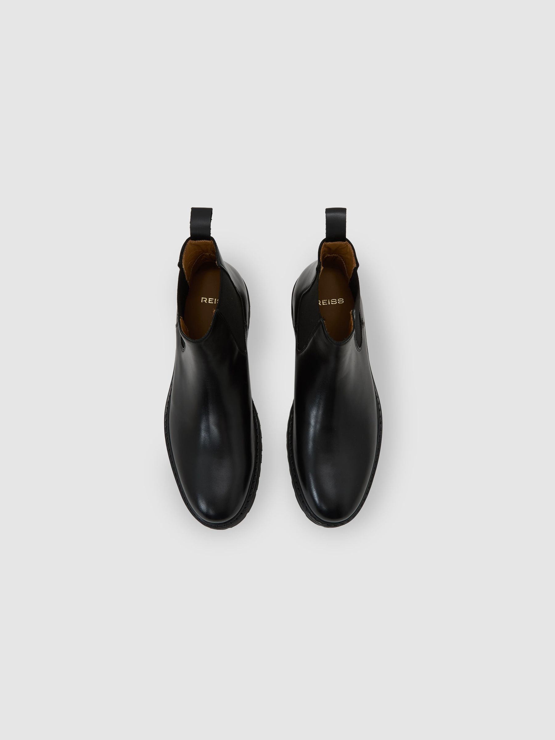 Leather Chelsea Boots in Black - Image 2 of 4