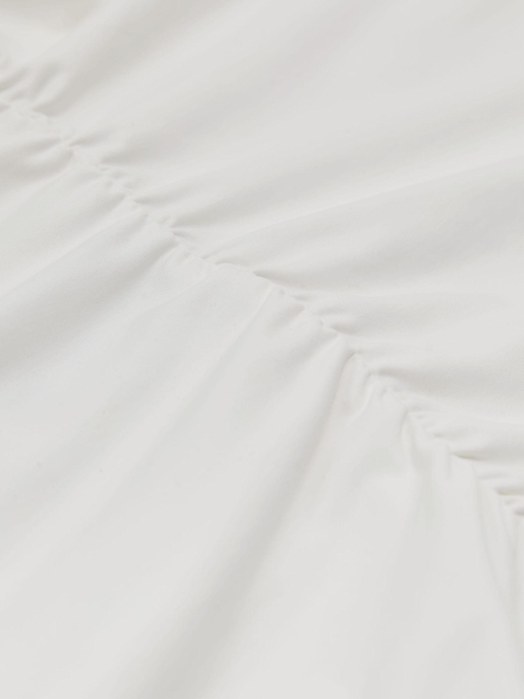 Square-Neck Ruched Sleeveless Top in White - Image 6 of 6