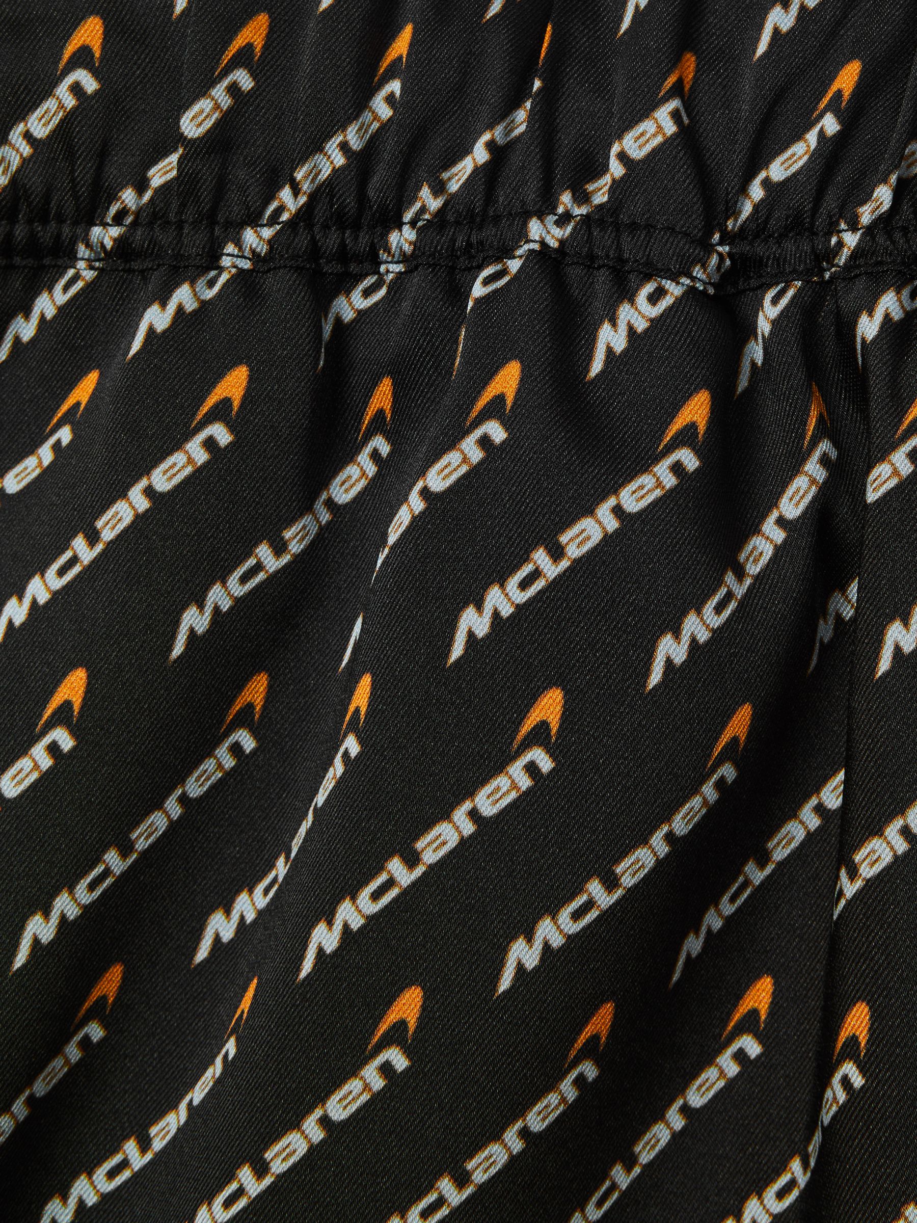 McLaren F1 Silverstone Drawstring Shorts in Black Multi - Image 6 of 6