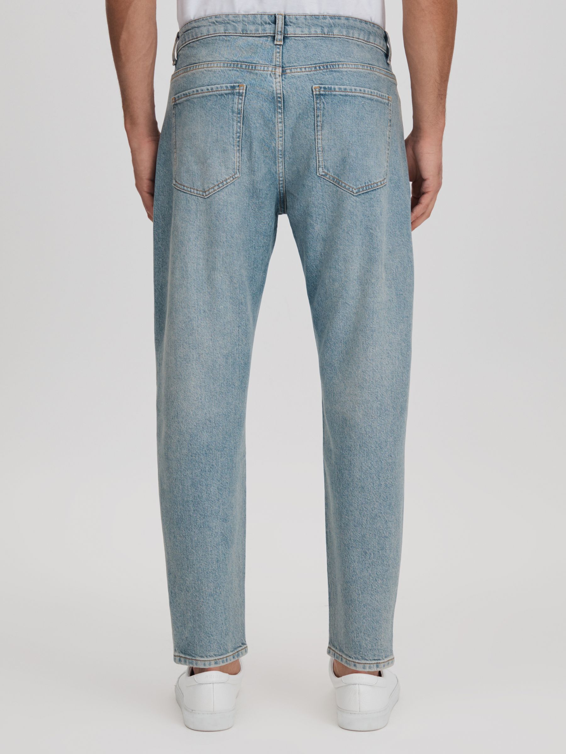 Relaxed Tapered Jeans in Light Blue - Image 5 of 6