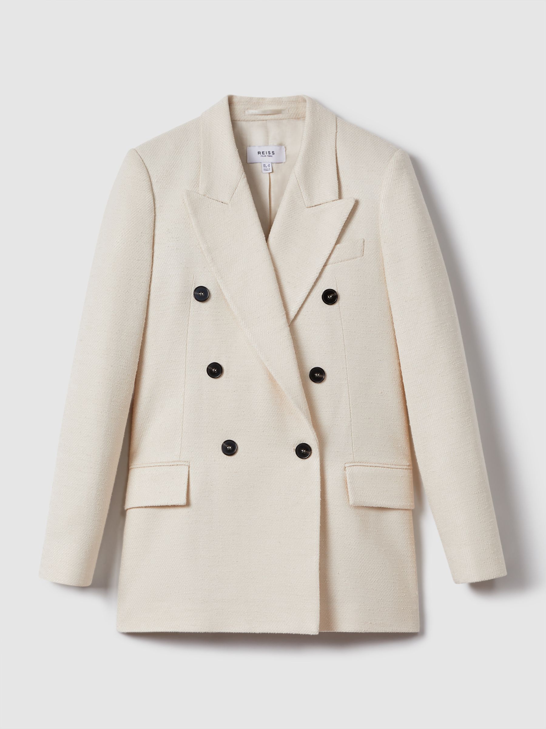 【海外限定】REISSブレザー☆Devon Double-Breasted Woven Blaze Buy Reiss White Devon Linen-Blend Double-Breasted Suit