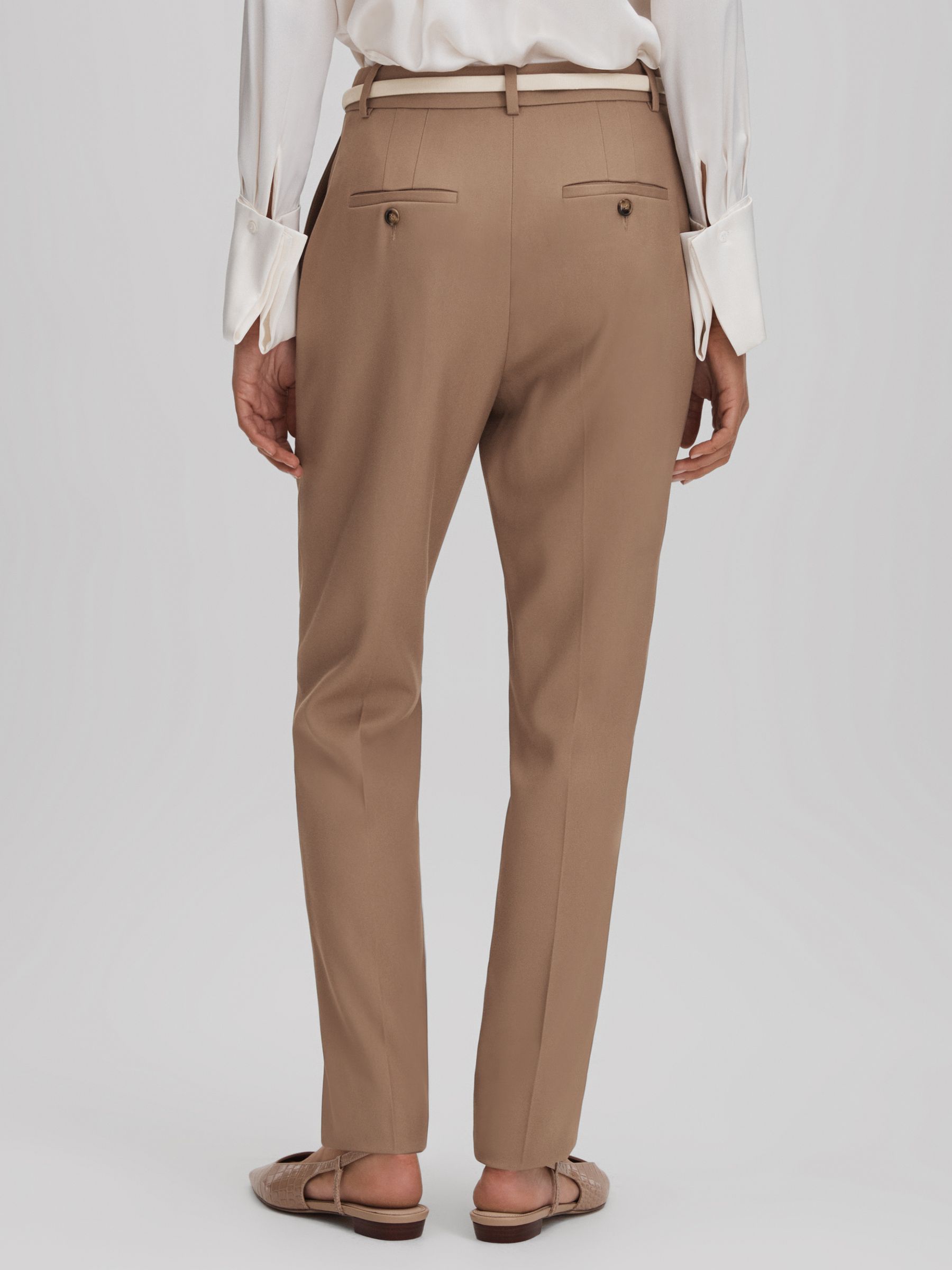 Petite Slim Fit Suit Trousers in Mink Neutral - Image 5 of 7