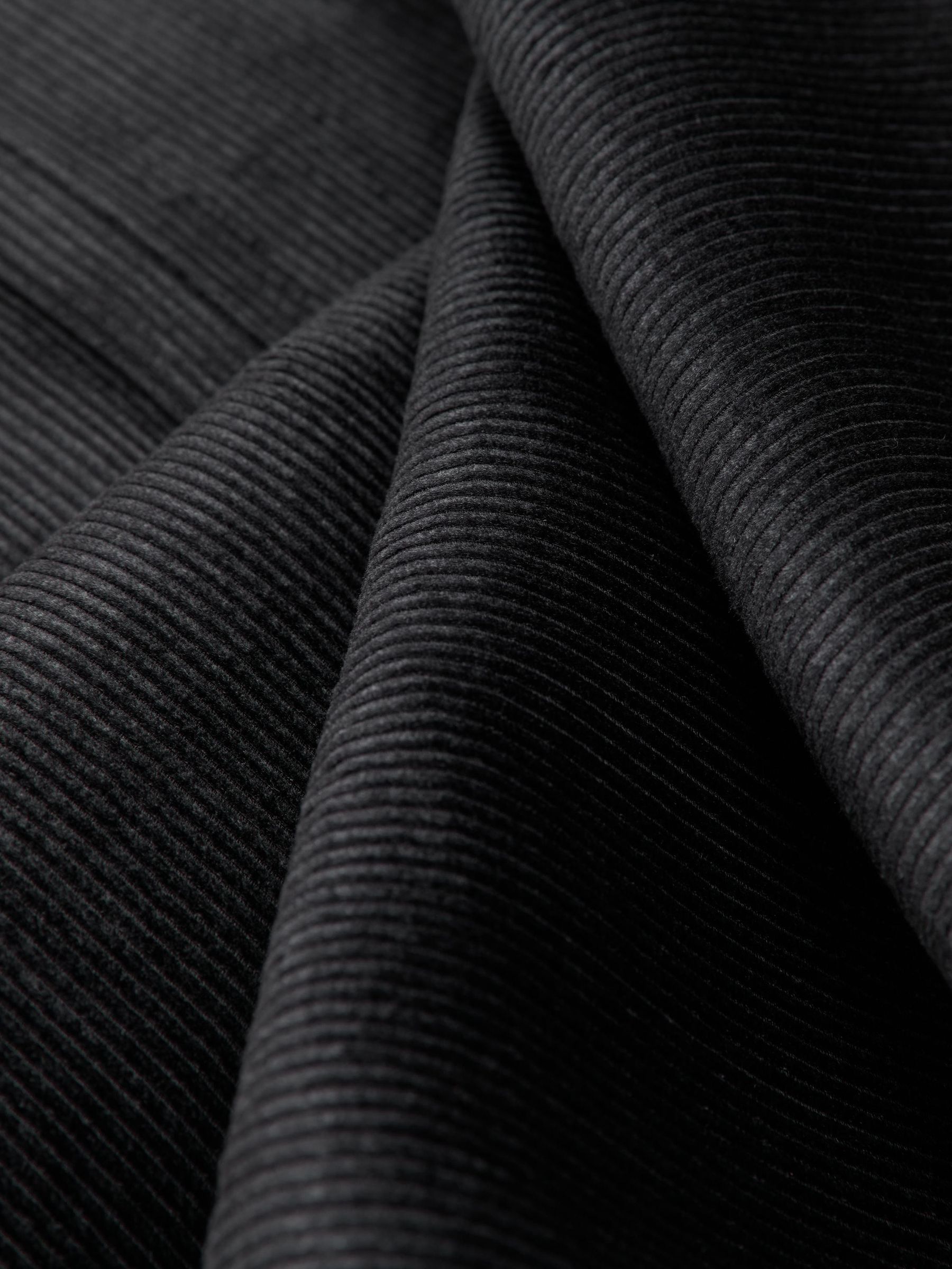 Velvet Corduroy Wide-Leg Trousers in Navy - Image 7 of 7