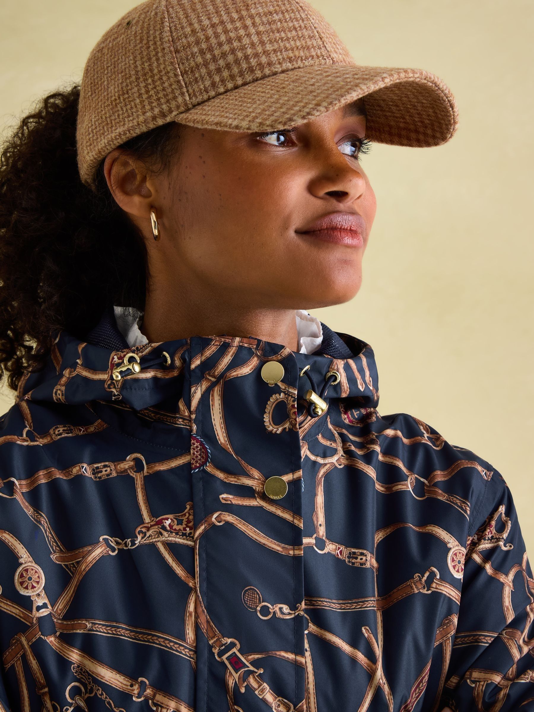 Holkham Navy Blue Bridle Waterproof Packable Raincoat With Hood - Image 5 of 8